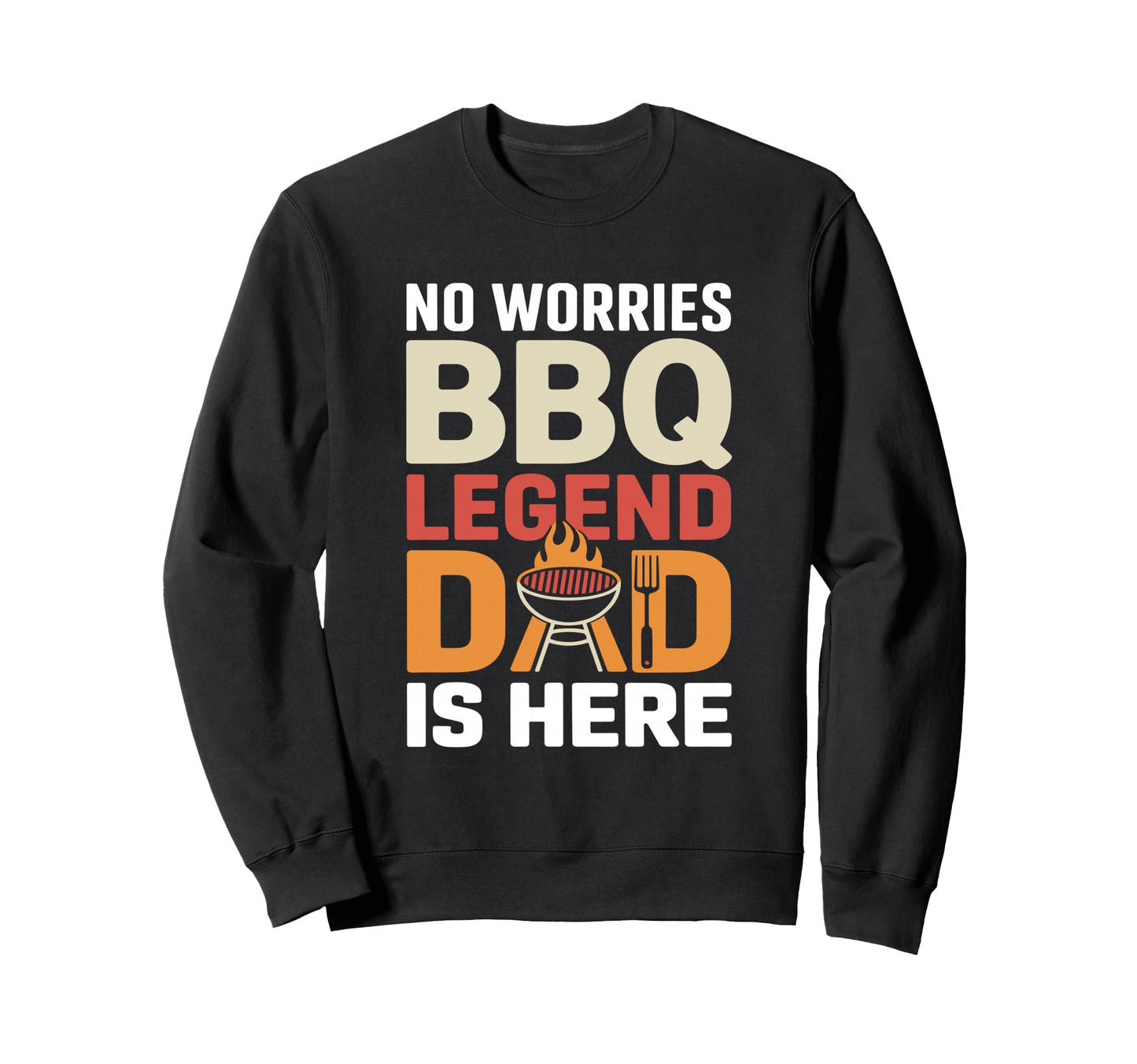 Funny Barbecue Father Grill Bbq Sweatshirt - Graphic Print for Adults - T-Shirt, Sweatshirt, Hoodie