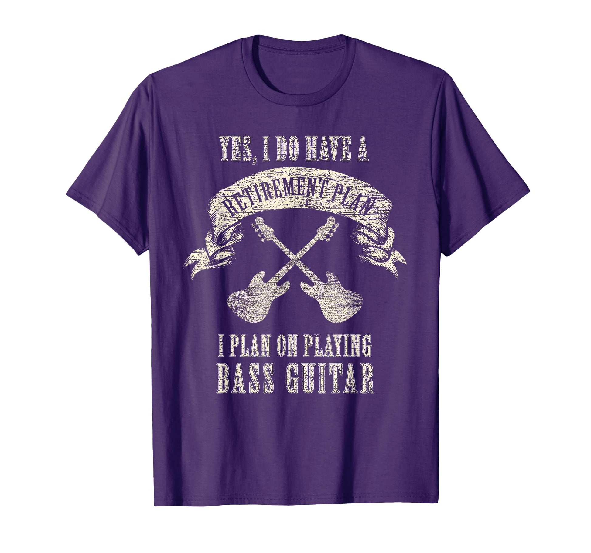 Retirement Plan Bass Guitar Player T-Shirt - Minimalist Print Men Women - T-Shirt, Sweatshirt, Hoodie