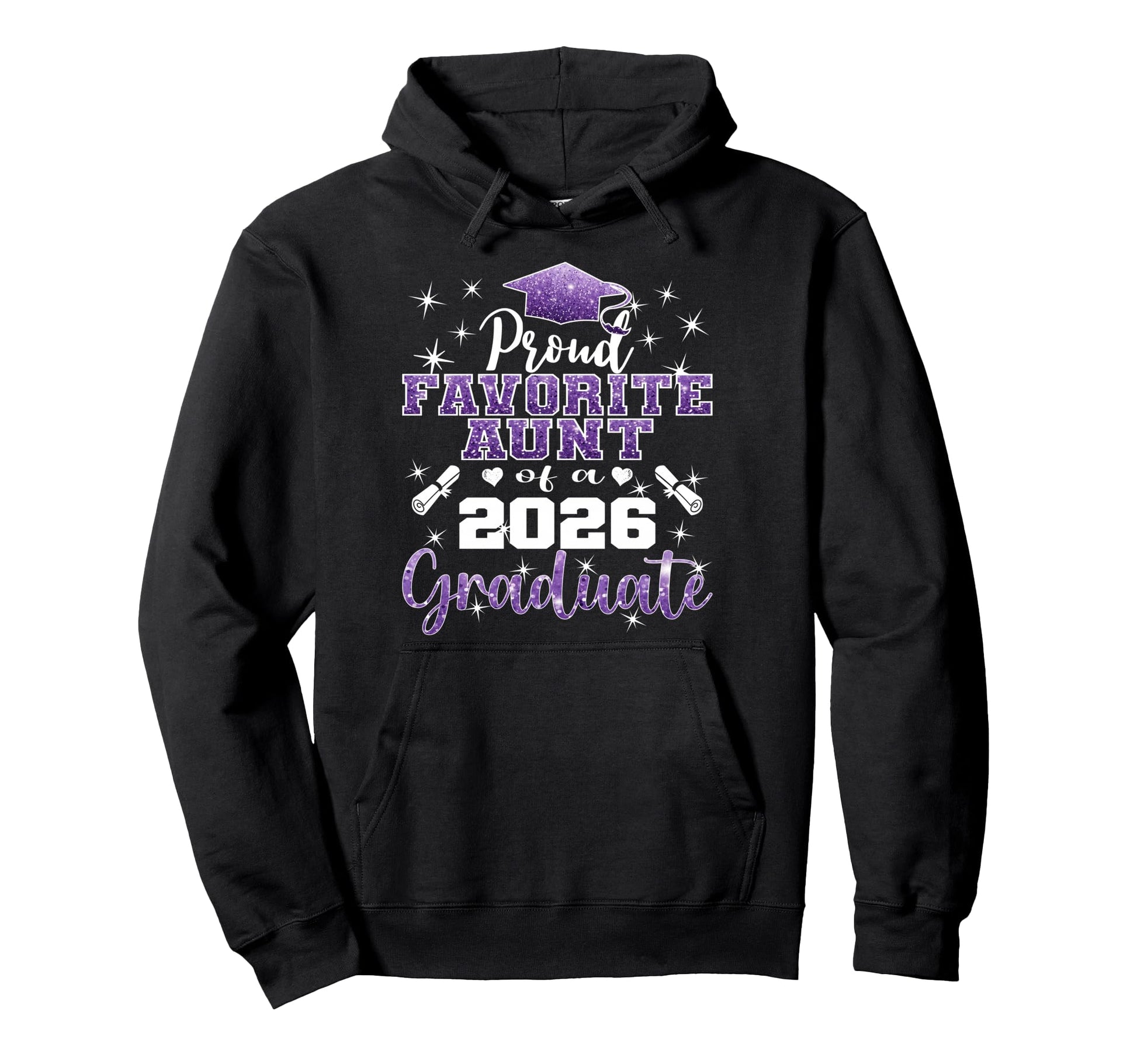 Super Proud Favorite Aunt 2026 Hoodie - Minimalist Print for Adults - T-Shirt, Sweatshirt, Hoodie