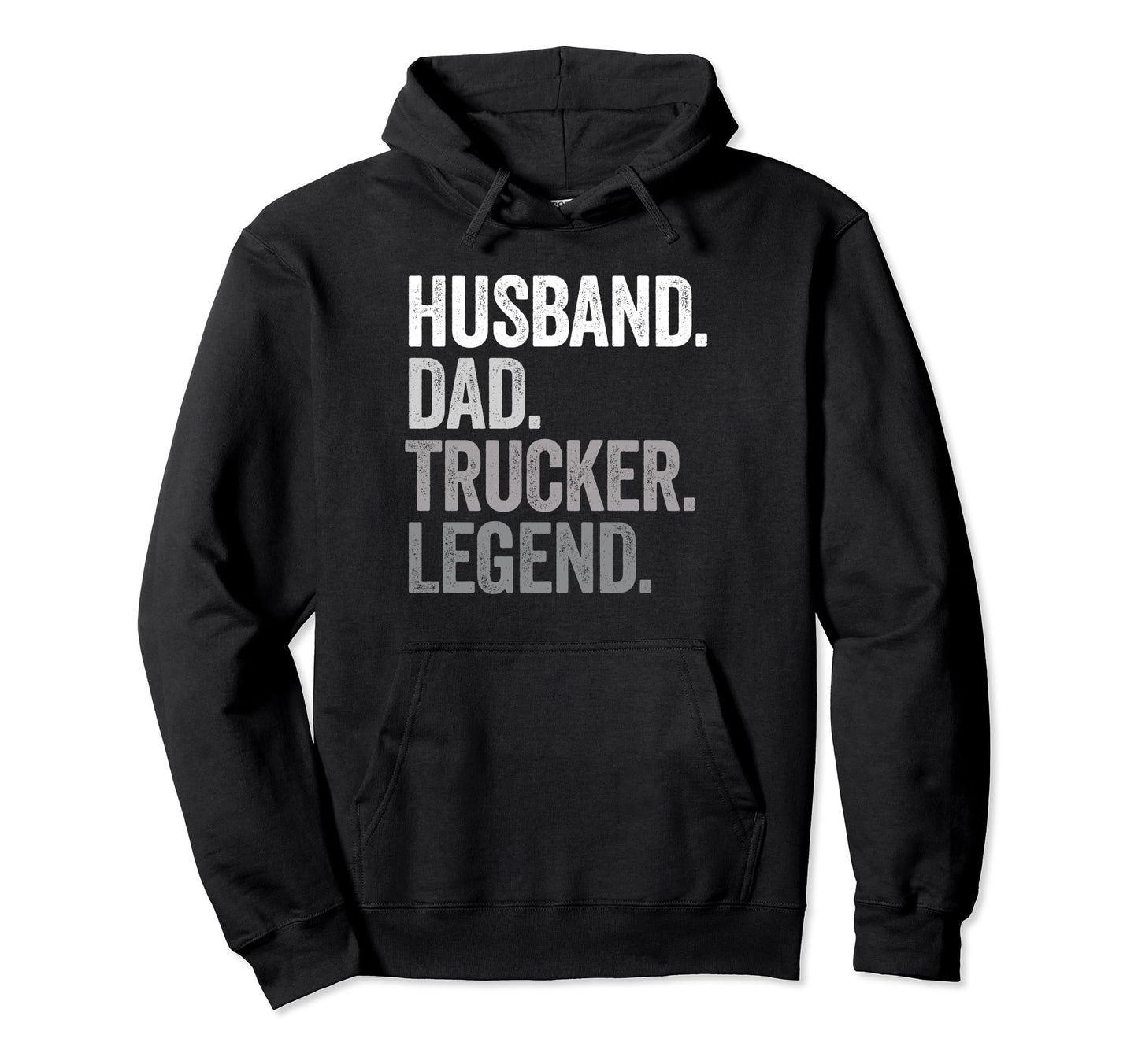 Husband Dad Trucker Funny Truck Driver Hoodie - Trendy Graphic Men Women - T-Shirt, Sweatshirt, Hoodie