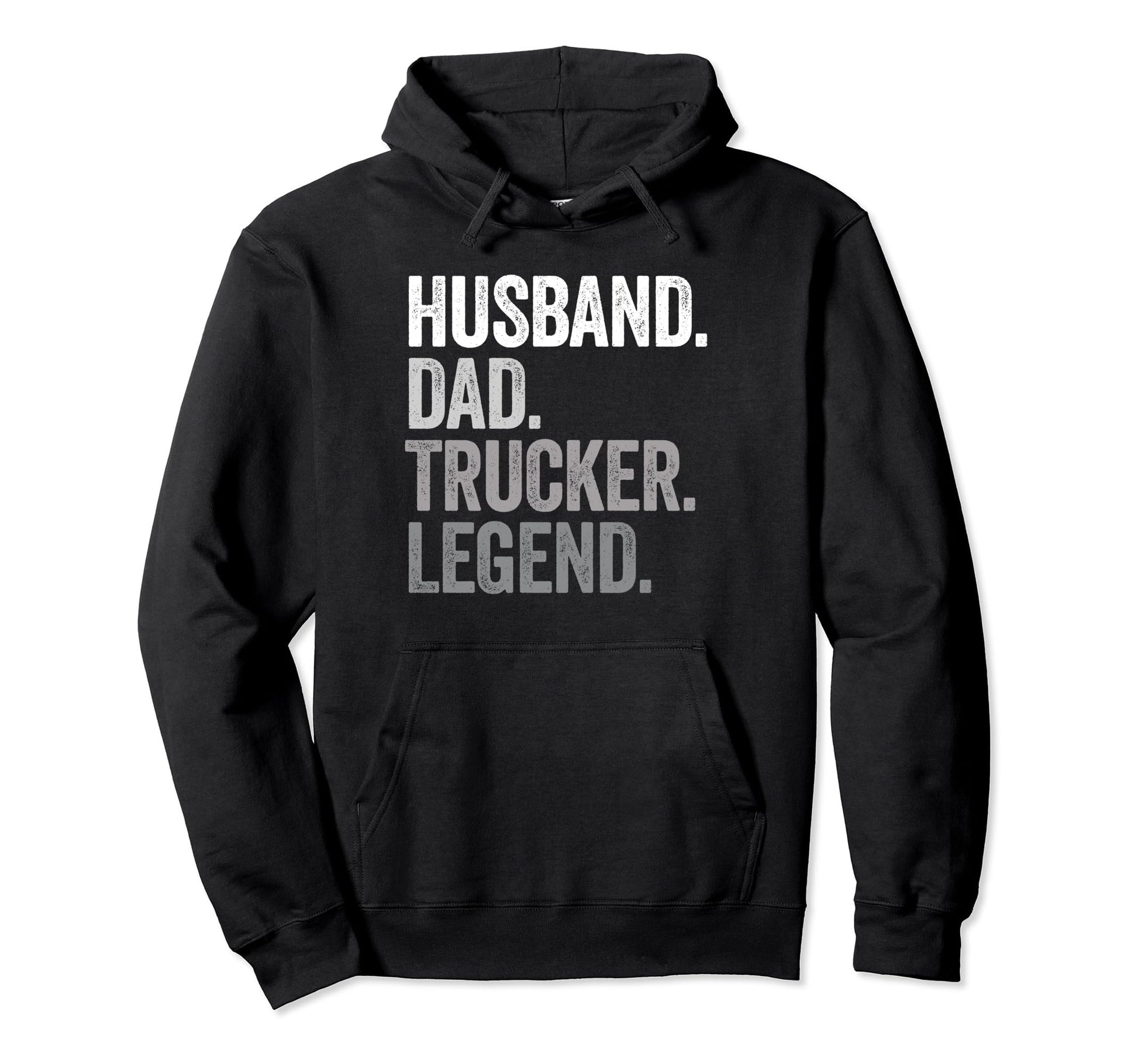 Husband Dad Trucker Funny Truck Driver Hoodie - Trendy Graphic Men Women - T-Shirt, Sweatshirt, Hoodie