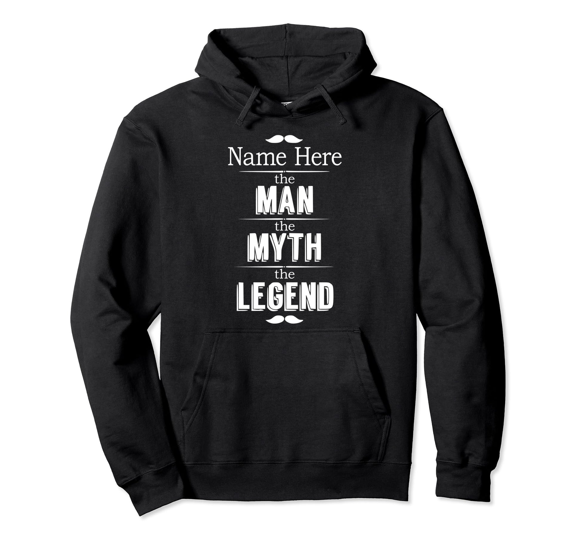 Myth Legend Funny Name Dad Hoodie - Minimalist Print Men Women - T-Shirt, Sweatshirt, Hoodie