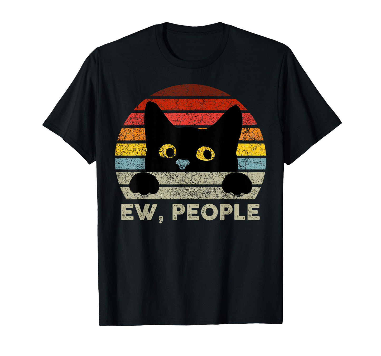 Ew People Black Cat Cat Lovers T-Shirt - Graphic Print Unisex - T-Shirt, Sweatshirt, Hoodie