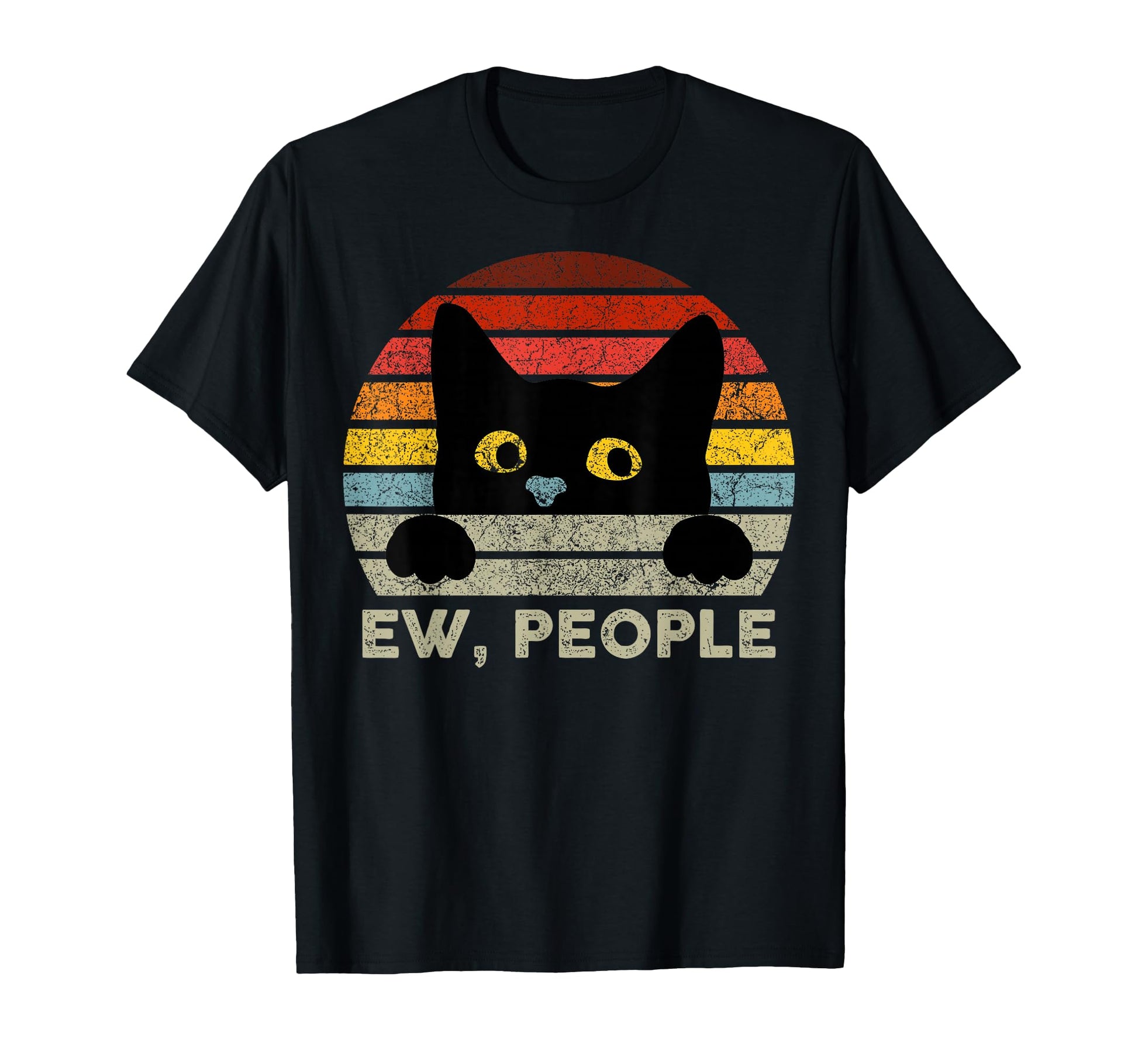 Ew People Black Cat Cat Lovers T-Shirt - Graphic Print Unisex - T-Shirt, Sweatshirt, Hoodie