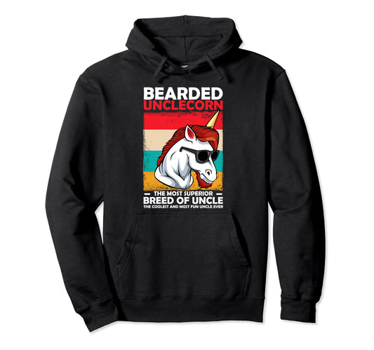Bearded Uncle Corn Fathers Day Funny Beard Hoodie - Novelty Apparel Unisex - T-Shirt, Sweatshirt, Hoodie