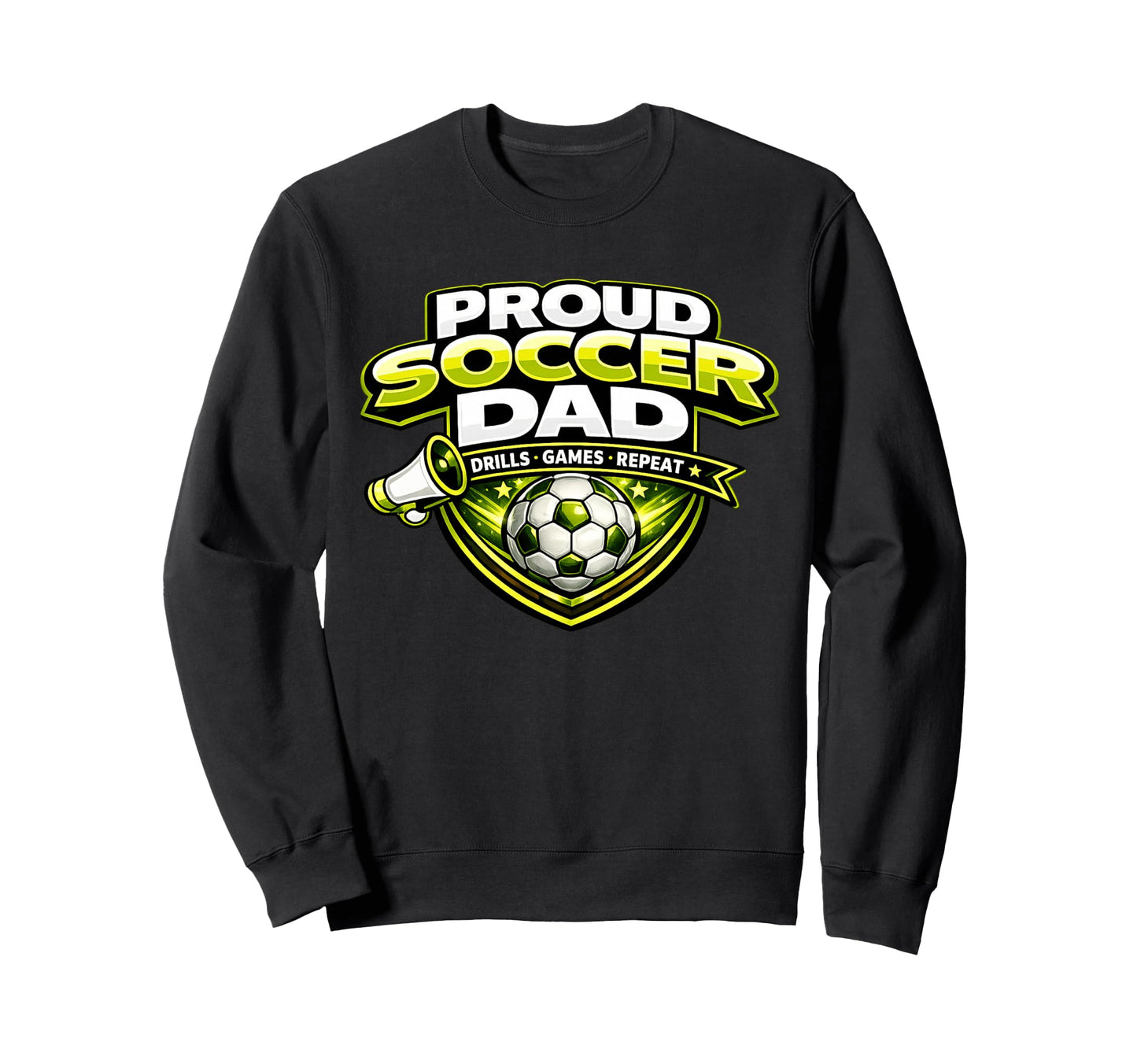 Soccer Dad Funny Proud Drills Sweatshirt - Minimalist Print Men Women - T-Shirt, Sweatshirt, Hoodie