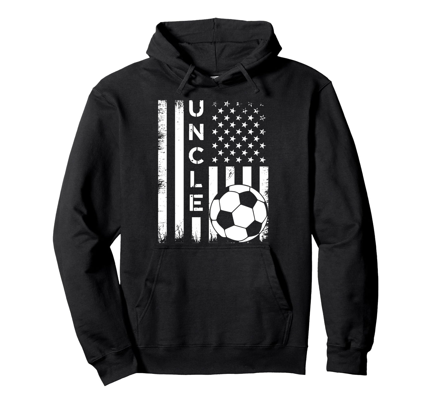 Soccer Uncle American Flag Hoodie - Casual Everyday Wear for Adults - T-Shirt, Sweatshirt, Hoodie