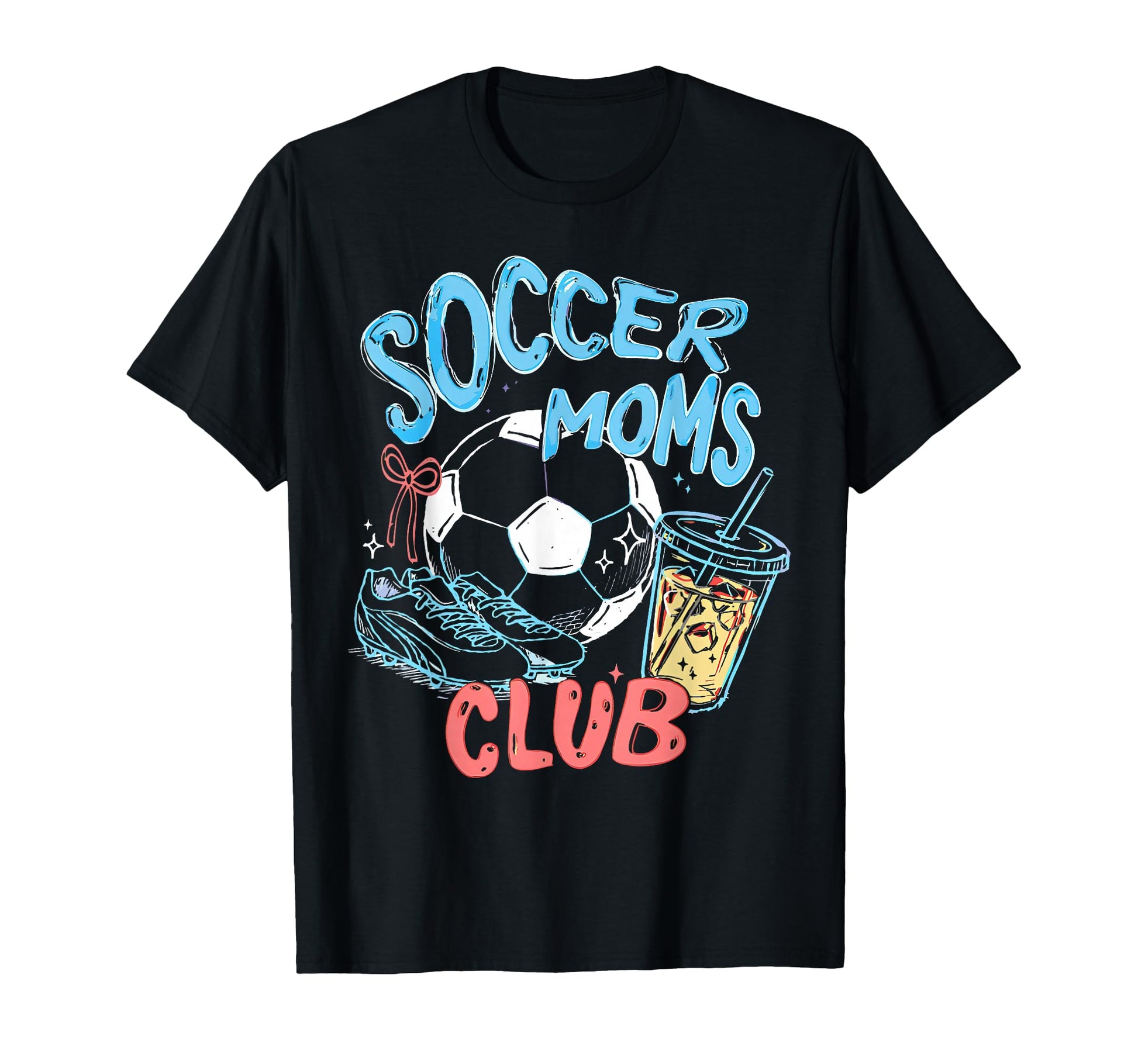 Soccer Moms Club Happy Game Day T-Shirt - Fun Novelty Design Men Women - T-Shirt, Sweatshirt, Hoodie