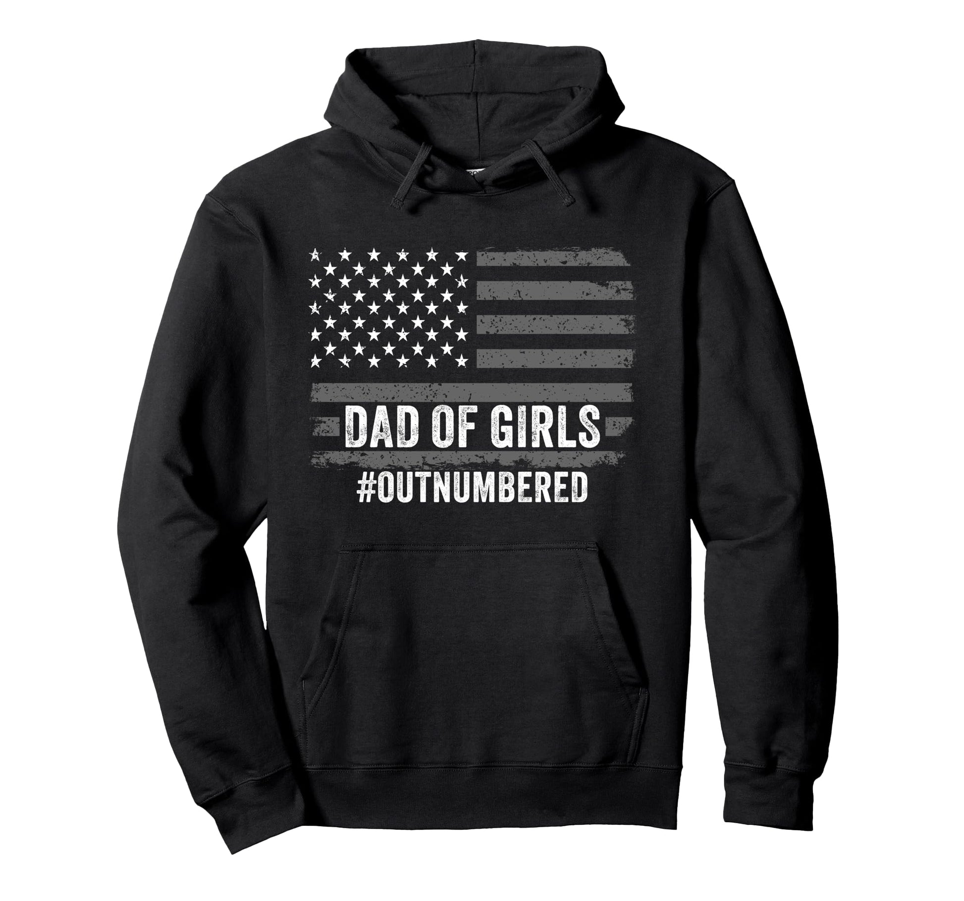 Dad Outnumbered Fathers Day 2025 Dad Hoodie - Aesthetic Graphic for Adults - T-Shirt, Sweatshirt, Hoodie