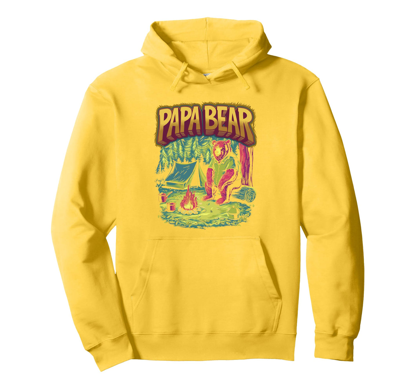 Papa Bear Adventure Mountain Hoodie - Novelty Apparel Men Women - T-Shirt, Sweatshirt, Hoodie