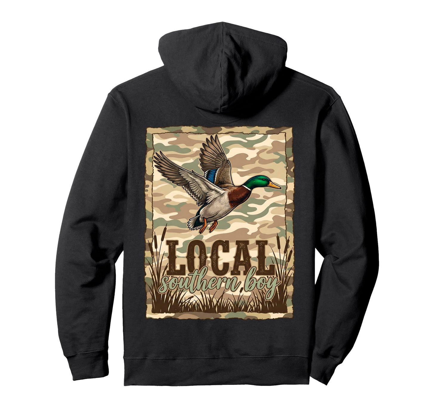 Local Southern Mallard Duck Hunting Hoodie - Aesthetic Graphic Men Women - T-Shirt, Sweatshirt, Hoodie