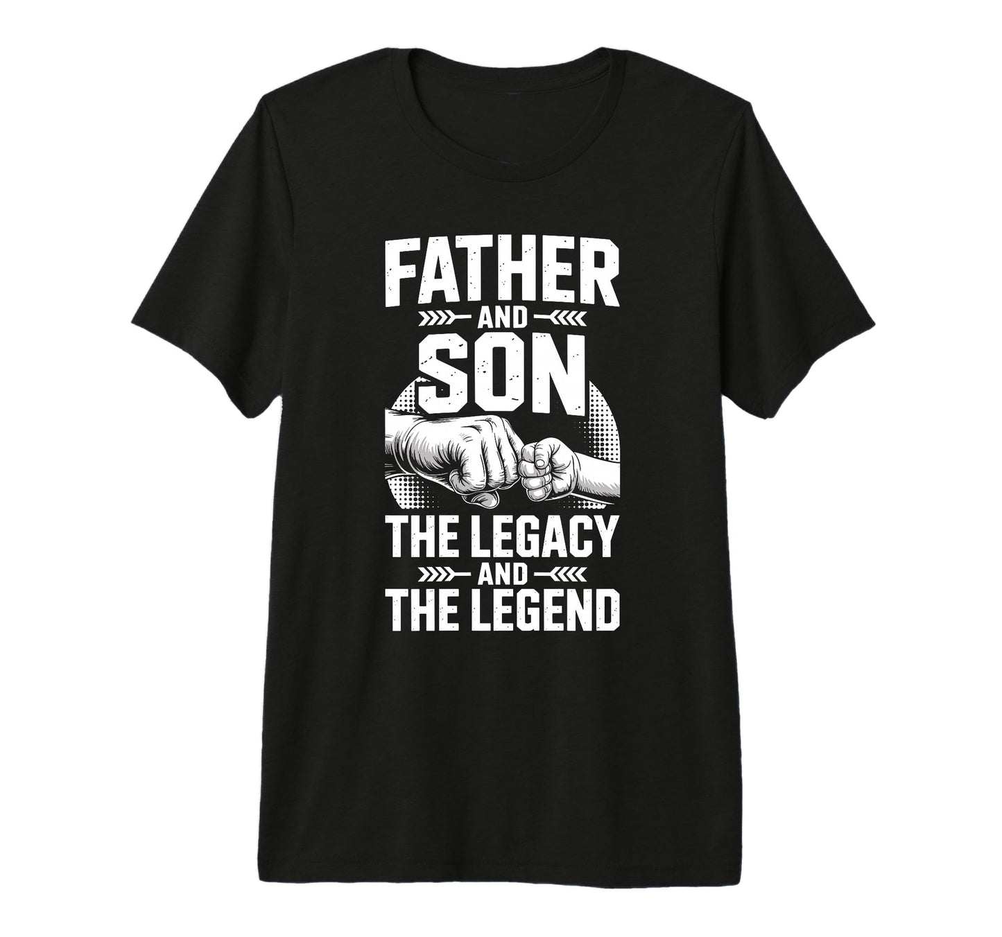 Father Son Legacy And Legend Dad Son Tri T-Shirt - Minimalist Print Unisex - T-Shirt, Sweatshirt, Hoodie