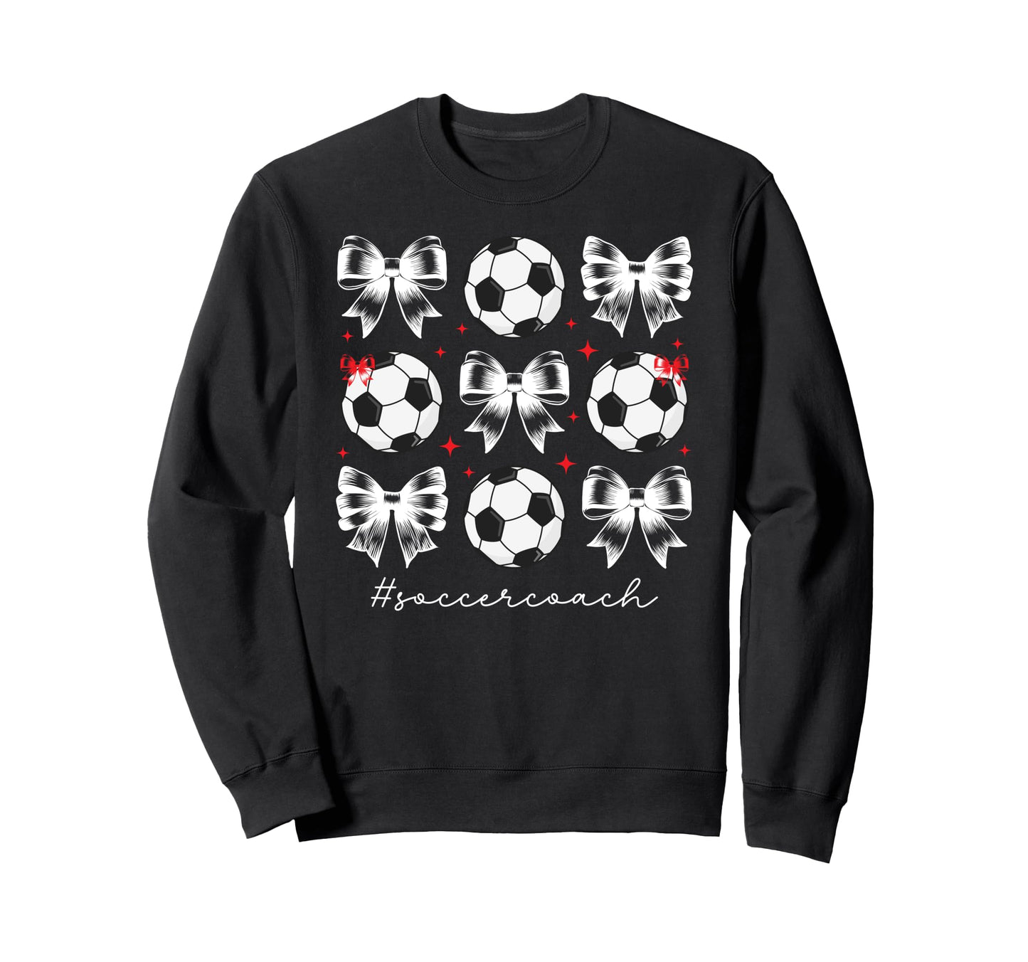 Soccer Coach Coquette Soccer Coaching Sweatshirt - Trendy Graphic Unisex - T-Shirt, Sweatshirt, Hoodie