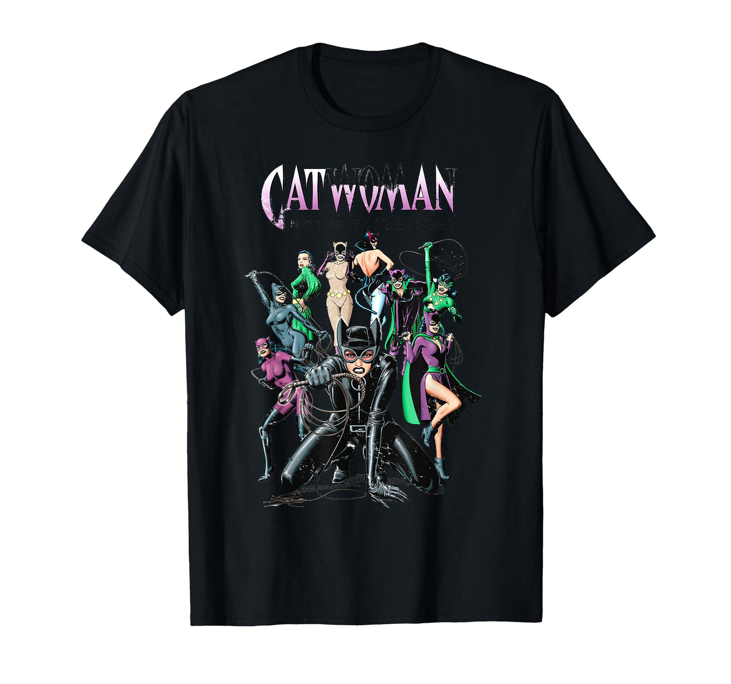 Dc Catwoman Cover Nine Lives T-Shirt - Aesthetic Graphic Men Women - T-Shirt, Sweatshirt, Hoodie