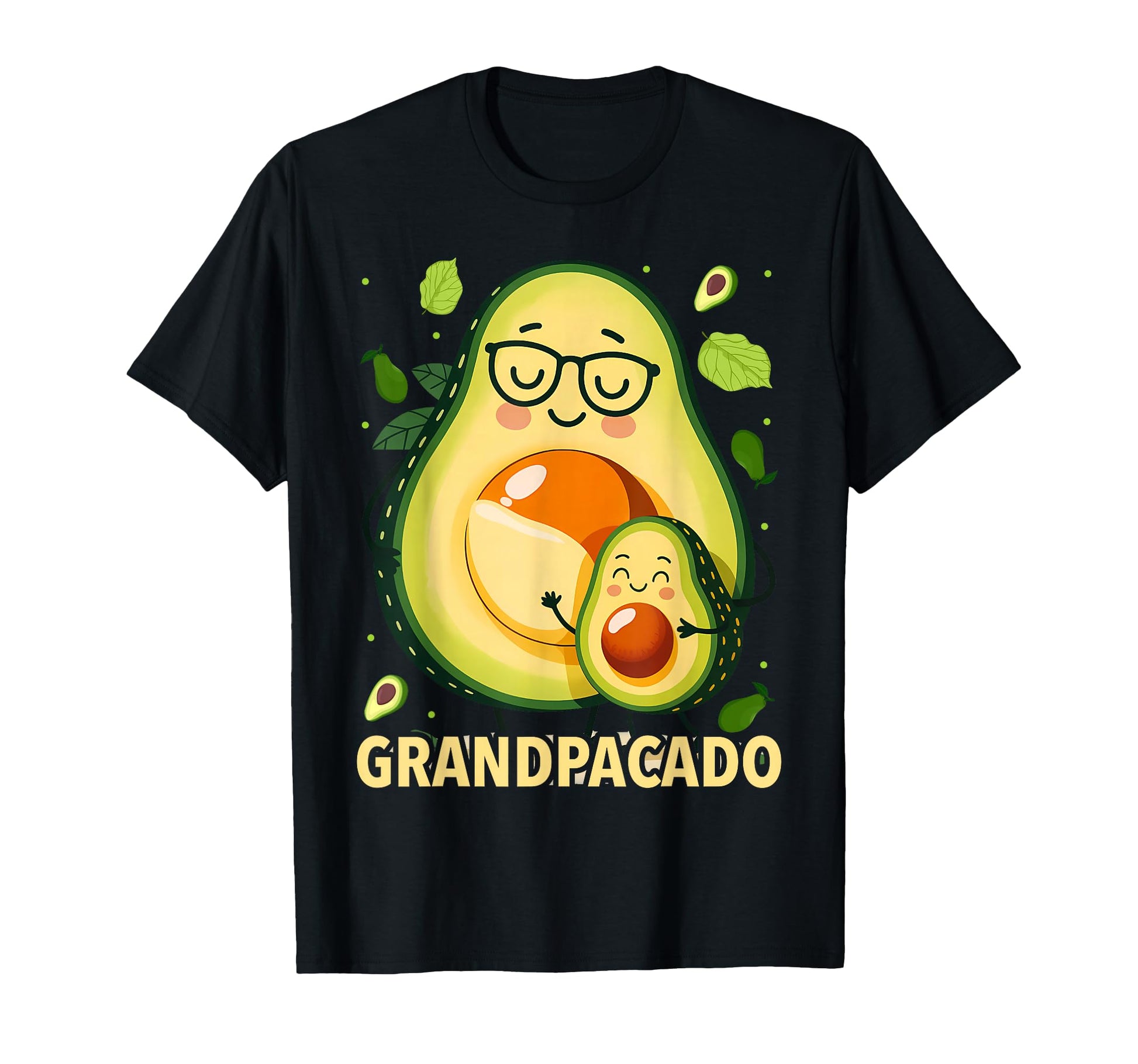 Grandpacado Avocado Grandpa Pun T-Shirt - Custom Art Print Unisex - T-Shirt, Sweatshirt, Hoodie