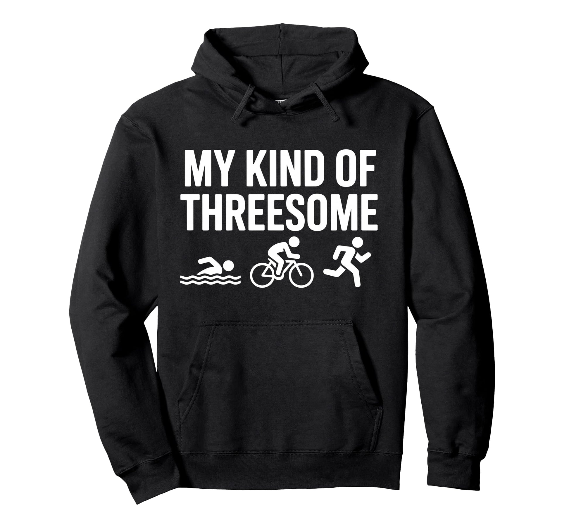 Triathlon Art Swimming Cycling Hoodie - Casual Everyday Wear for Adults - T-Shirt, Sweatshirt, Hoodie