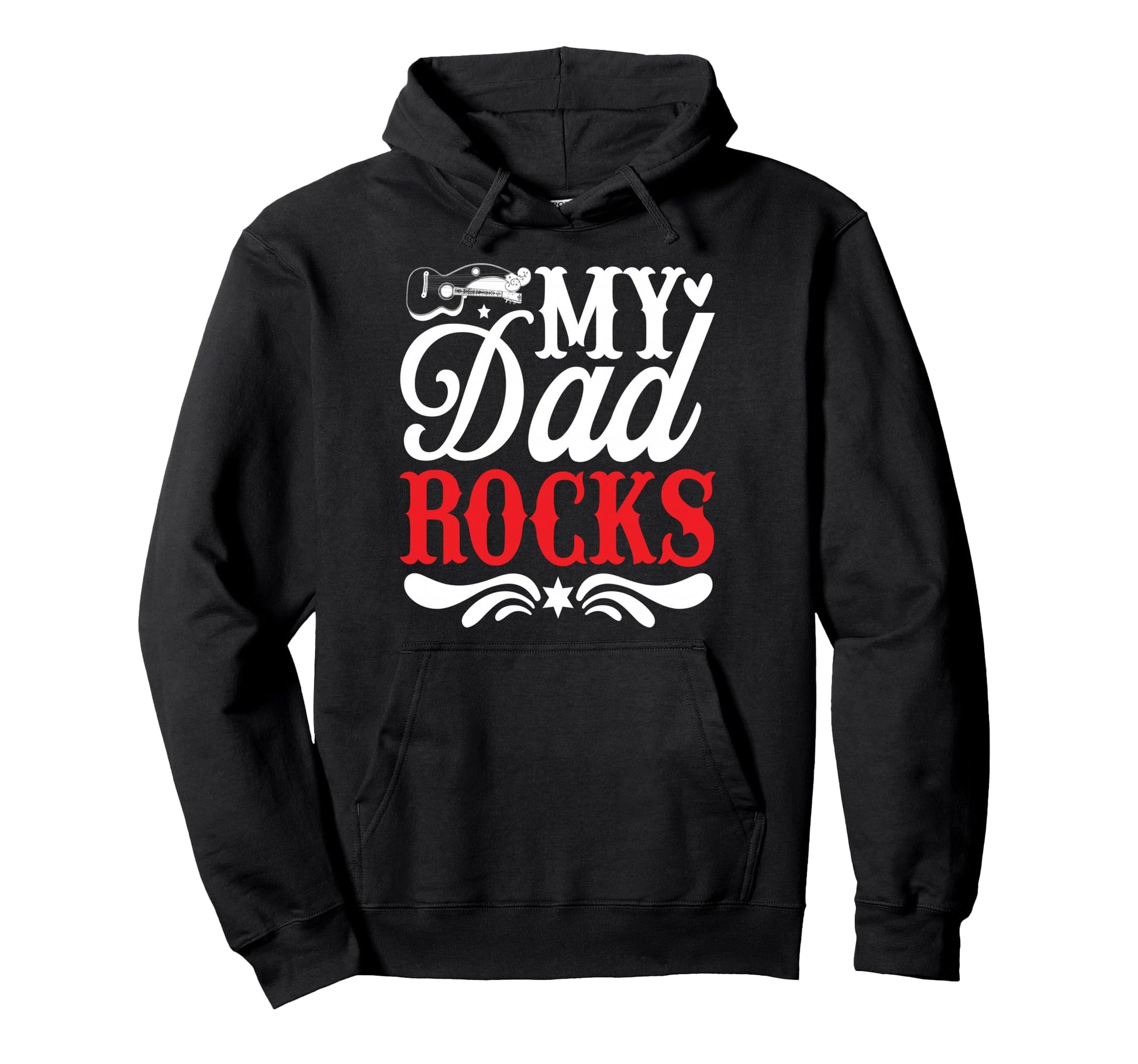 My Dad Rocks Daddy Pa Fathers Day Best Dad Hoodie - Minimalist Print Unisex - T-Shirt, Sweatshirt, Hoodie