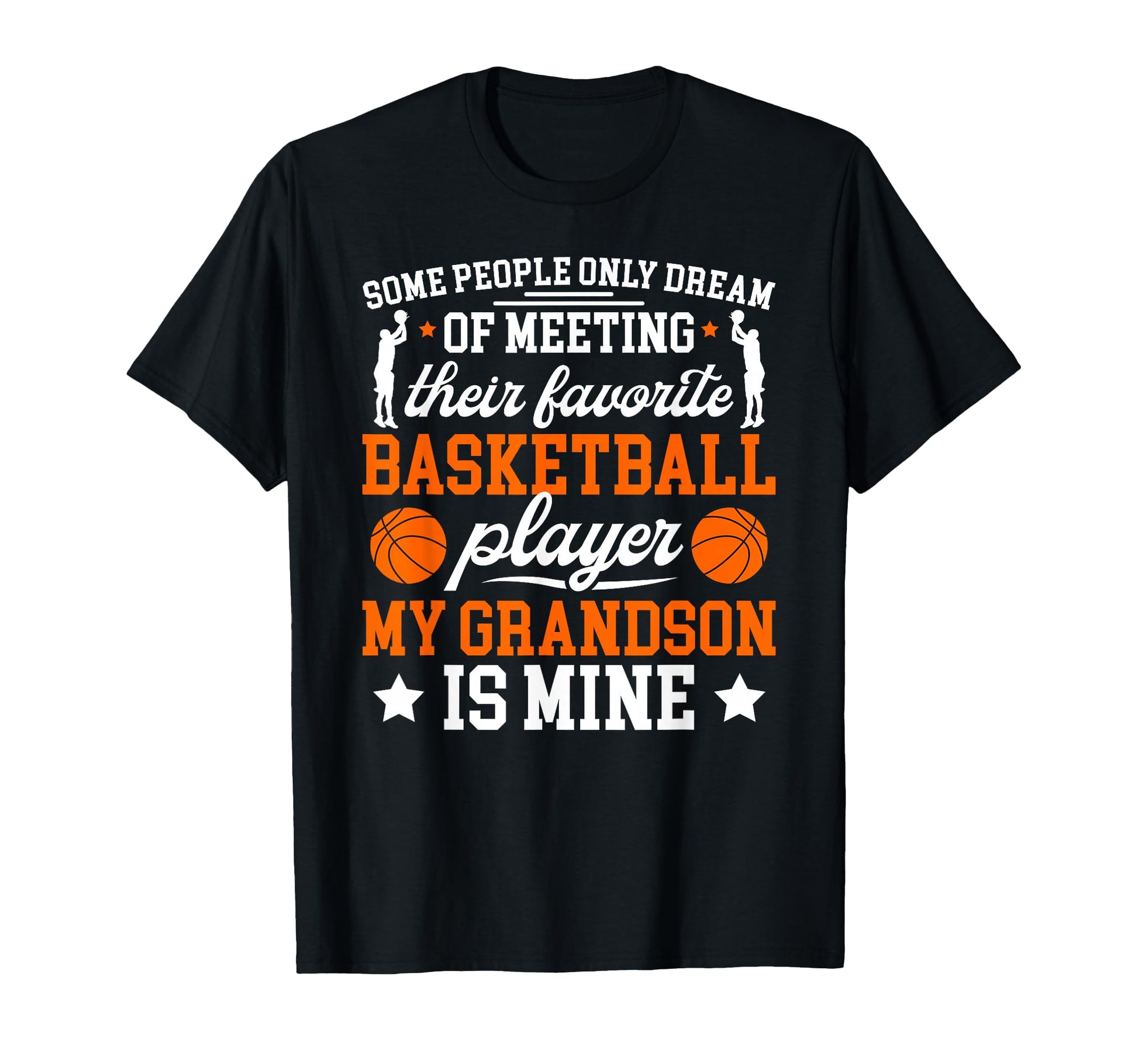 My Grandson Basketball Grandma T-Shirt - Fun Novelty Design for Adults - T-Shirt, Sweatshirt, Hoodie