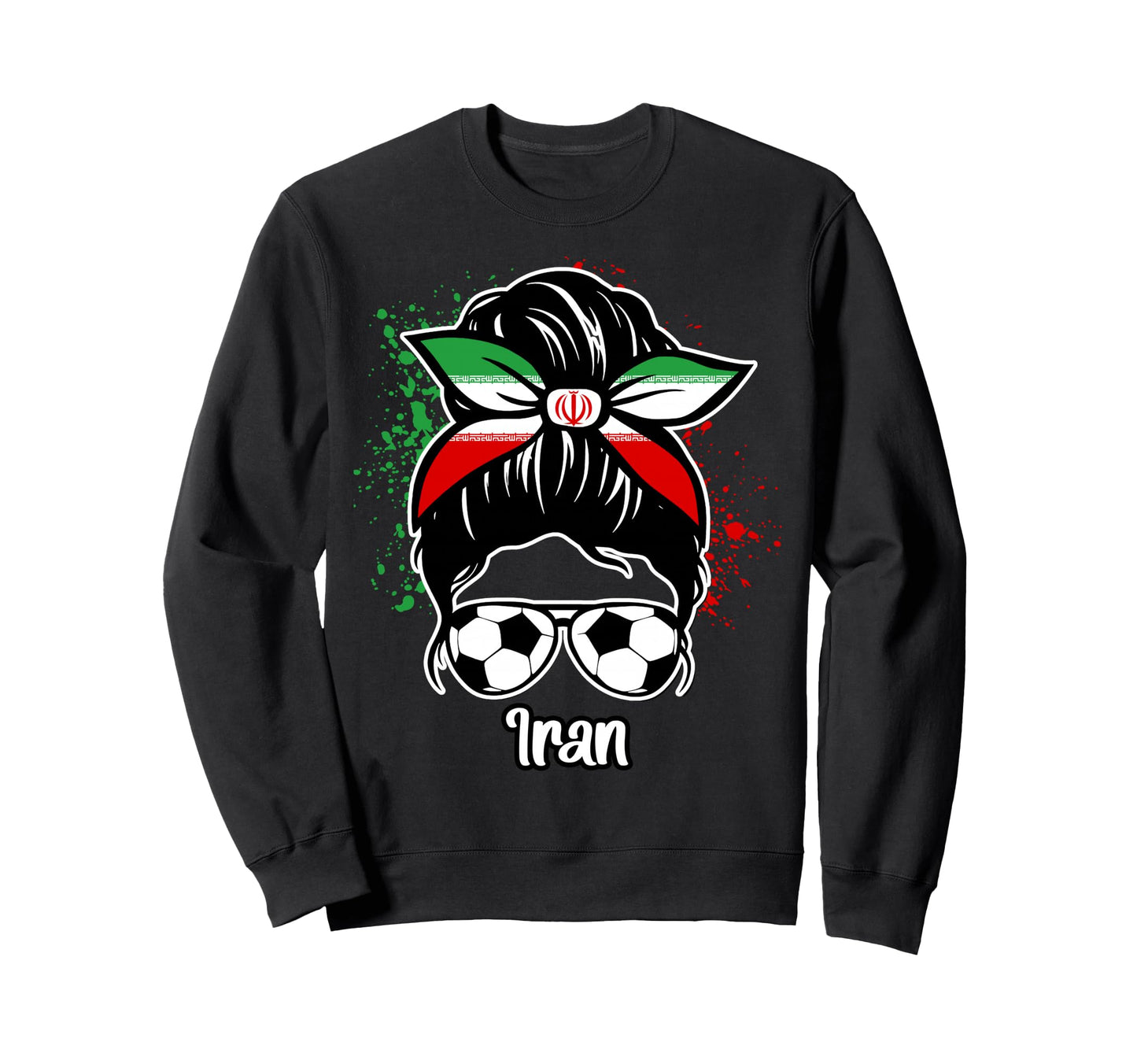 Iran Football Game Player Sweatshirt - Fun Novelty Design for Adults - T-Shirt, Sweatshirt, Hoodie
