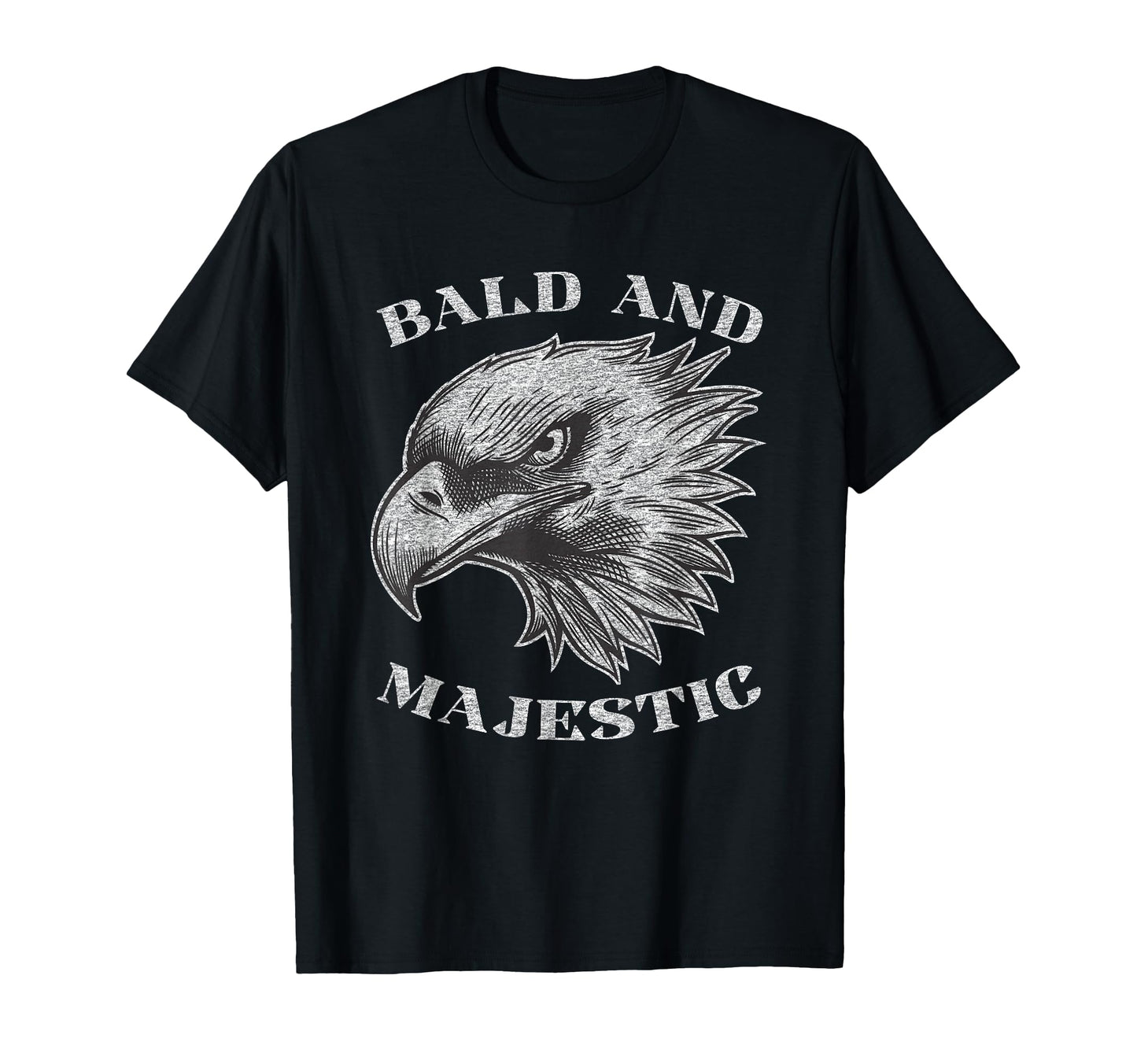 Funny Bald Guy Majestic Balding Gag T-Shirt - Minimalist Print for Adults - T-Shirt, Sweatshirt, Hoodie