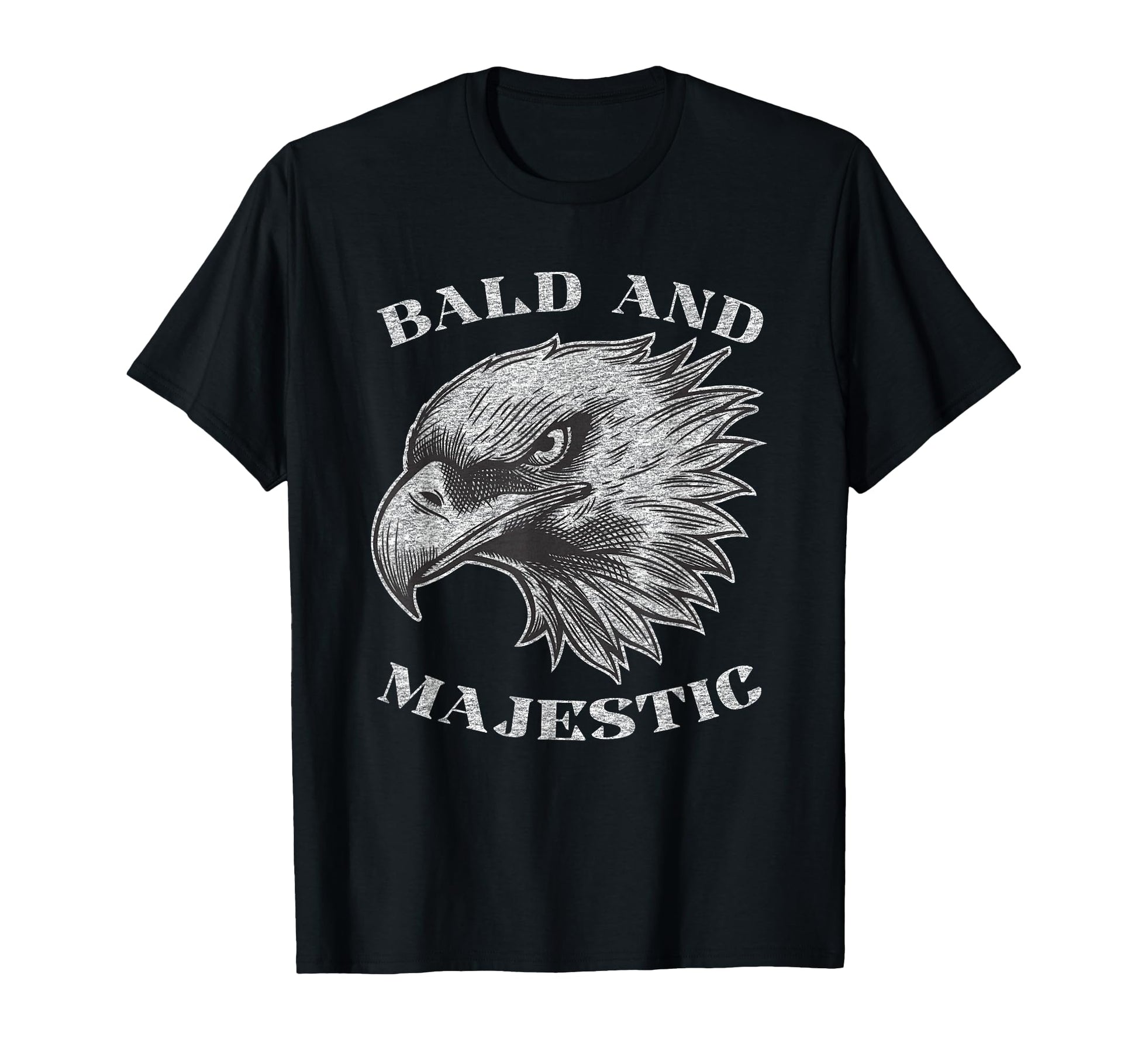 Funny Bald Guy Majestic Balding Gag T-Shirt - Minimalist Print for Adults - T-Shirt, Sweatshirt, Hoodie