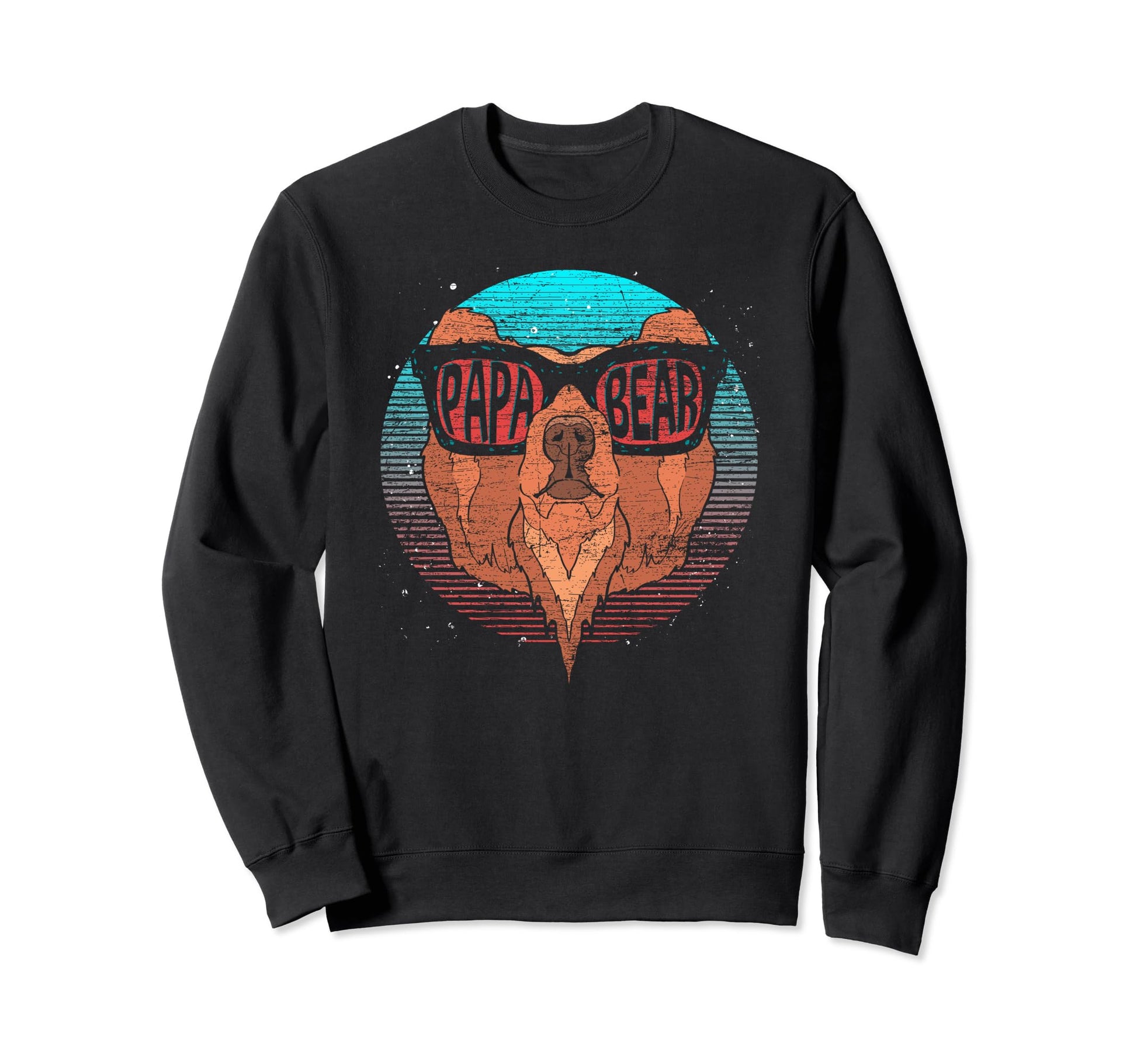 Sunglasses Animal Dad Bear Family Sweatshirt - Trendy Graphic for Adults - T-Shirt, Sweatshirt, Hoodie