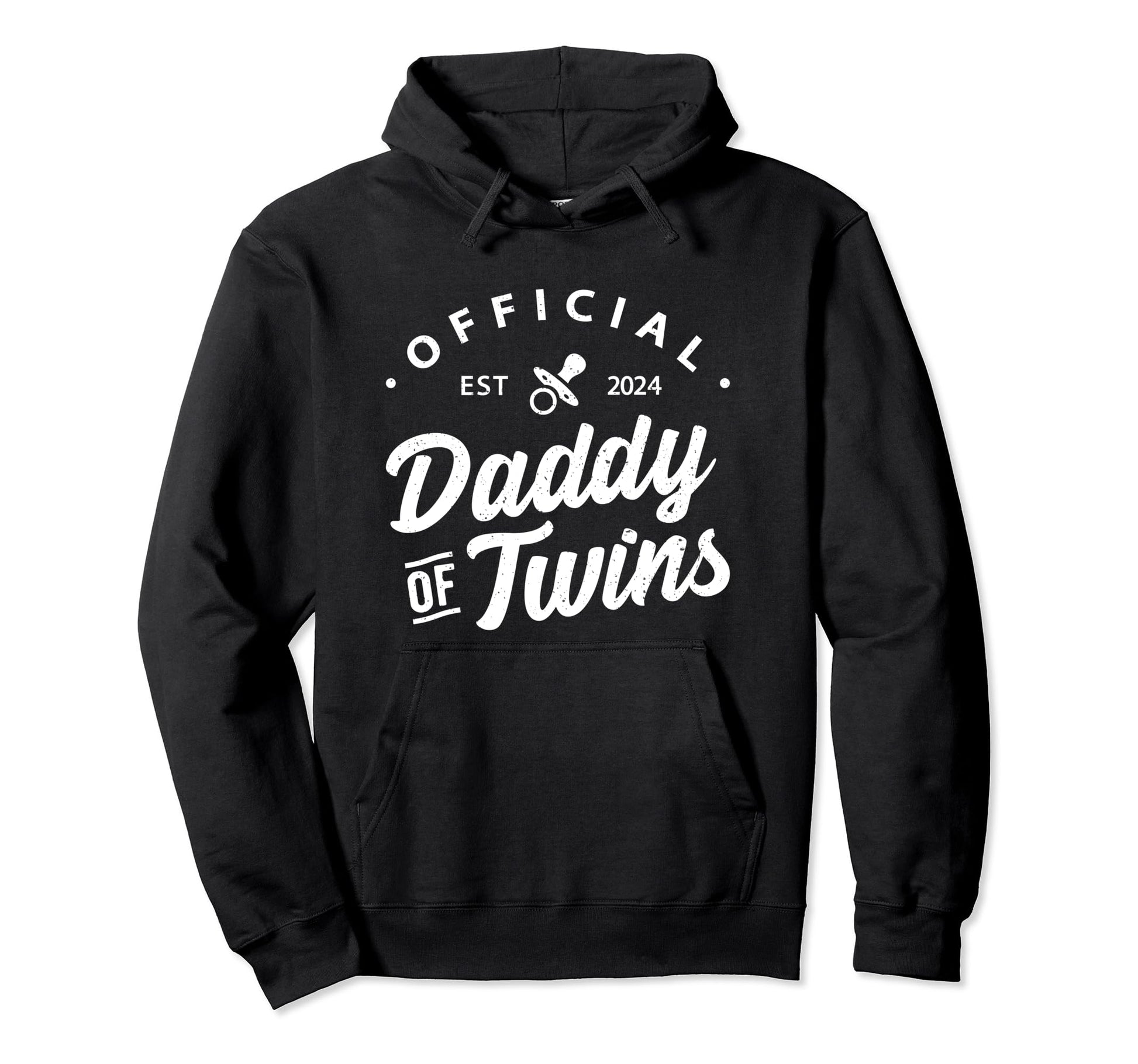 Daddy Twins 2024 New Dad To Be Expecting Hoodie - Custom Art Print Unisex - T-Shirt, Sweatshirt, Hoodie