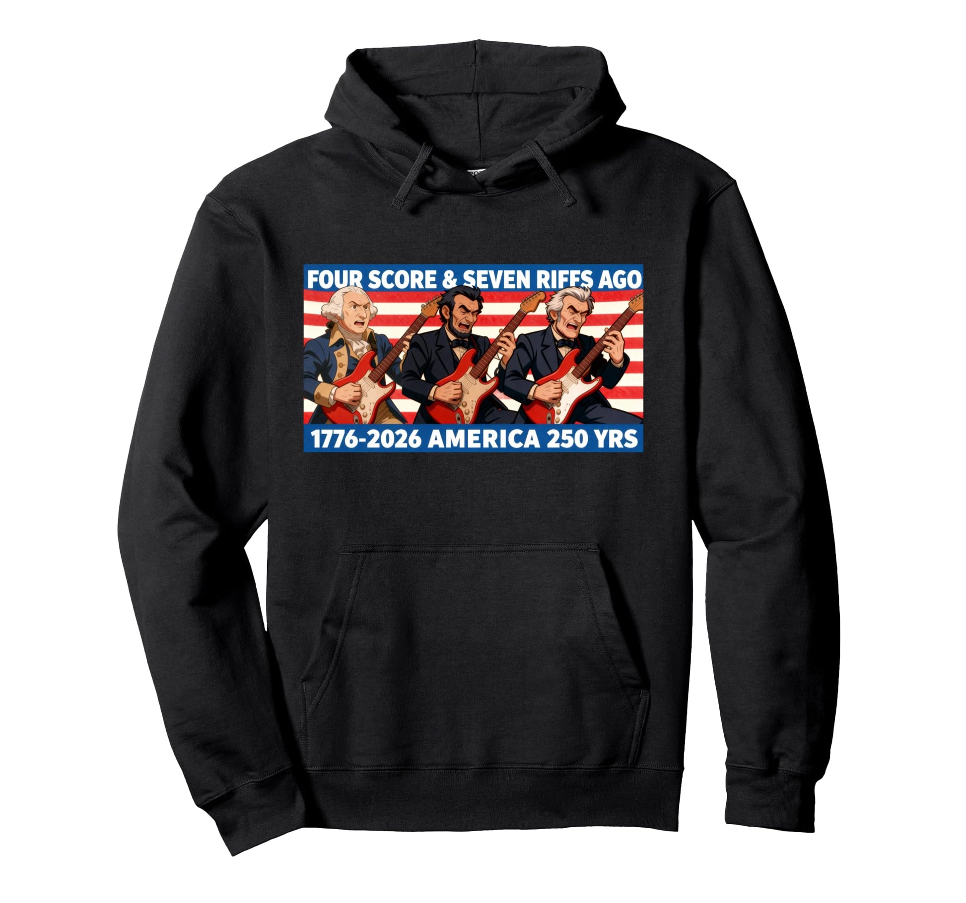 President Band Four Score 7 Riffs Ago Hoodie - Graphic Print for Adults - T-Shirt, Sweatshirt, Hoodie