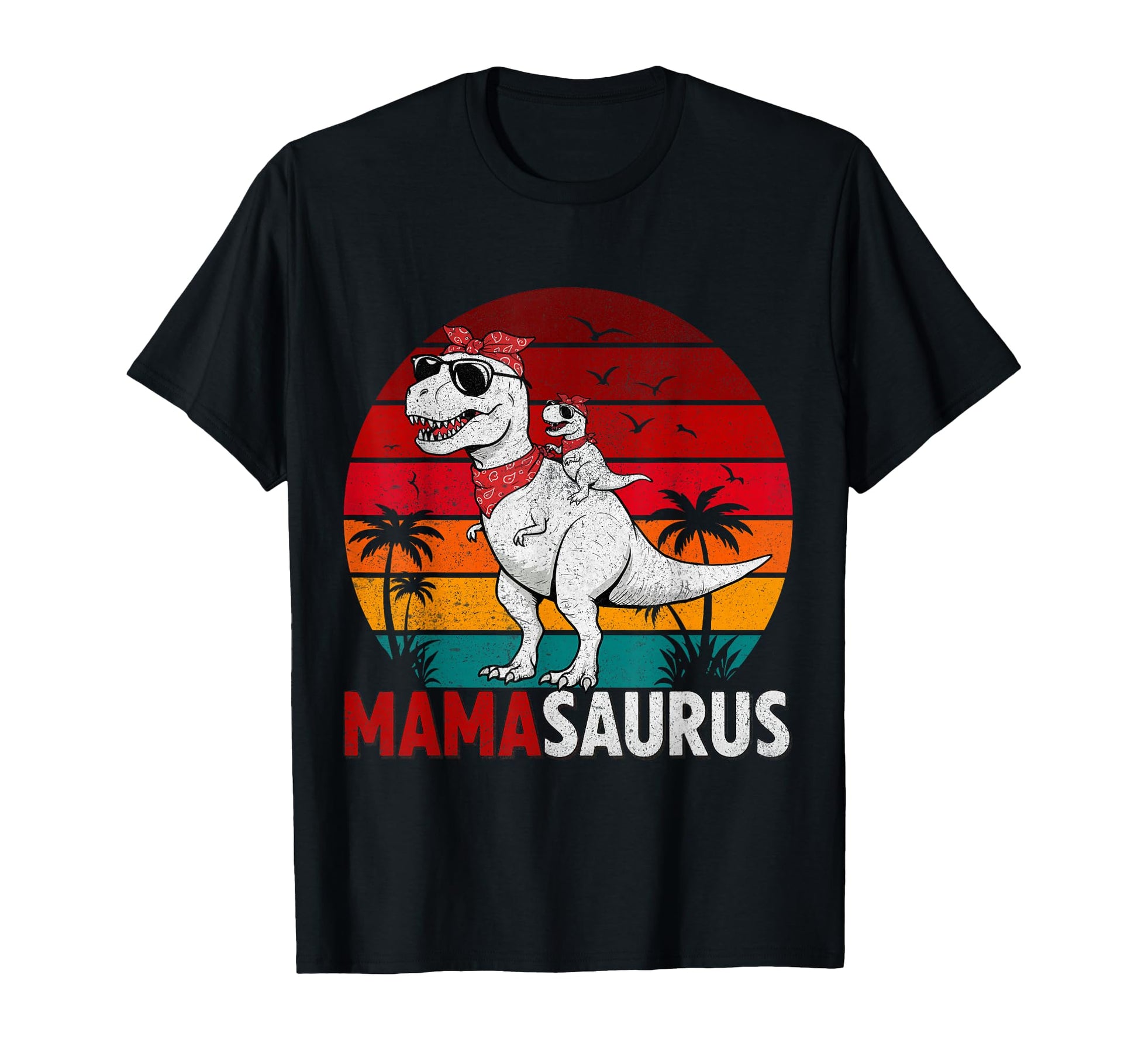 Mama Saurus T Rex Dad Dinosaur Birthday T-Shirt - Minimalist Print Unisex - T-Shirt, Sweatshirt, Hoodie