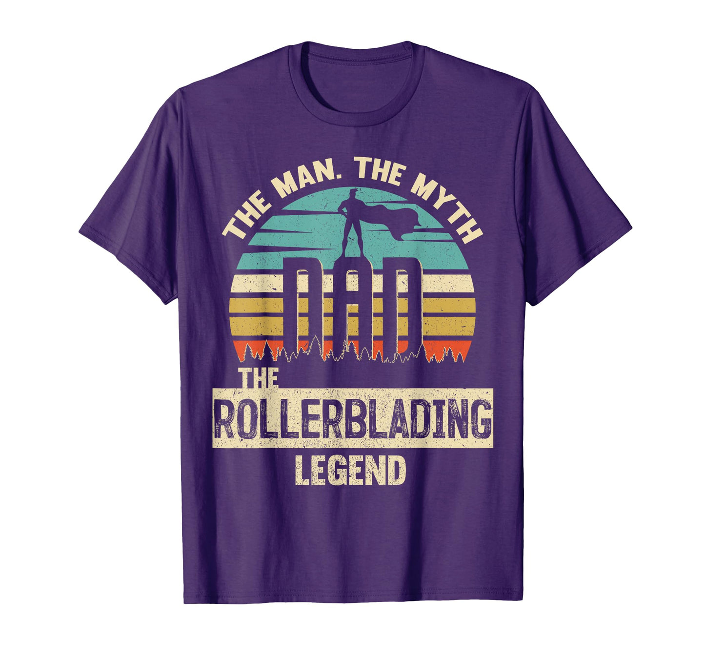 Myth Legend Dad Rollerblading T-Shirt - Custom Art Print for Adults - T-Shirt, Sweatshirt, Hoodie