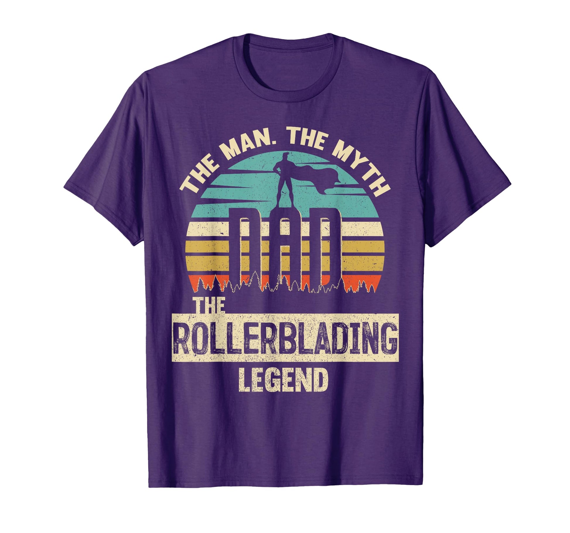 Myth Legend Dad Rollerblading T-Shirt - Custom Art Print for Adults - T-Shirt, Sweatshirt, Hoodie