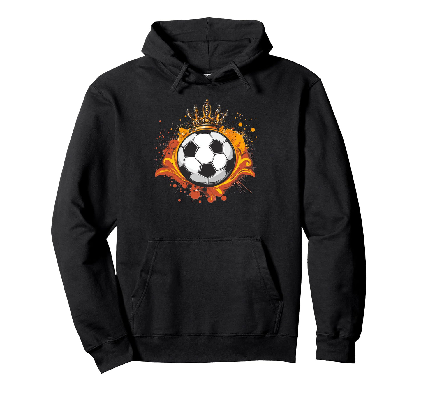 Awesome Soccer Ball Fit King Costume Hoodie - Graphic Print Men Women - T-Shirt, Sweatshirt, Hoodie