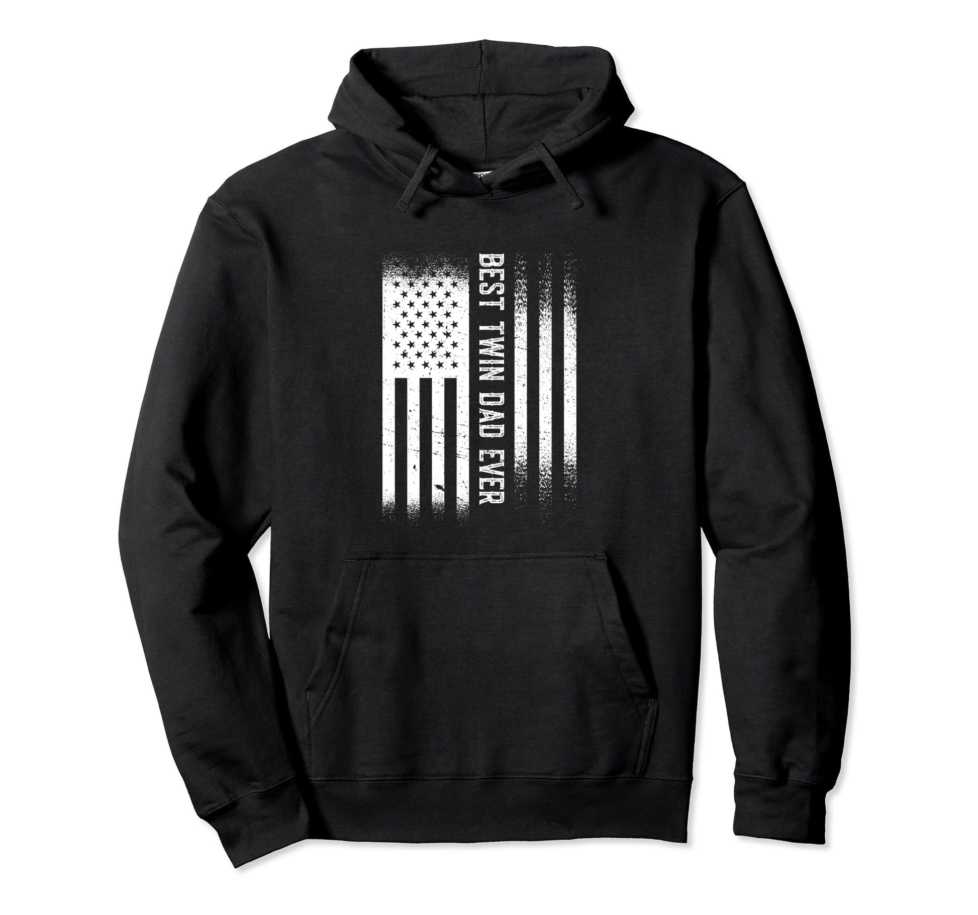 Best Twin Dad Ever Us Flag Best Hoodie - Aesthetic Graphic Men Women - T-Shirt, Sweatshirt, Hoodie