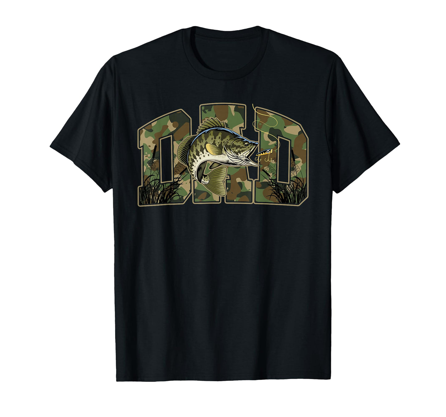 Fishing Dad Camo Funny Fathers Day T-Shirt - Streetwear Style for Adults - T-Shirt, Sweatshirt, Hoodie