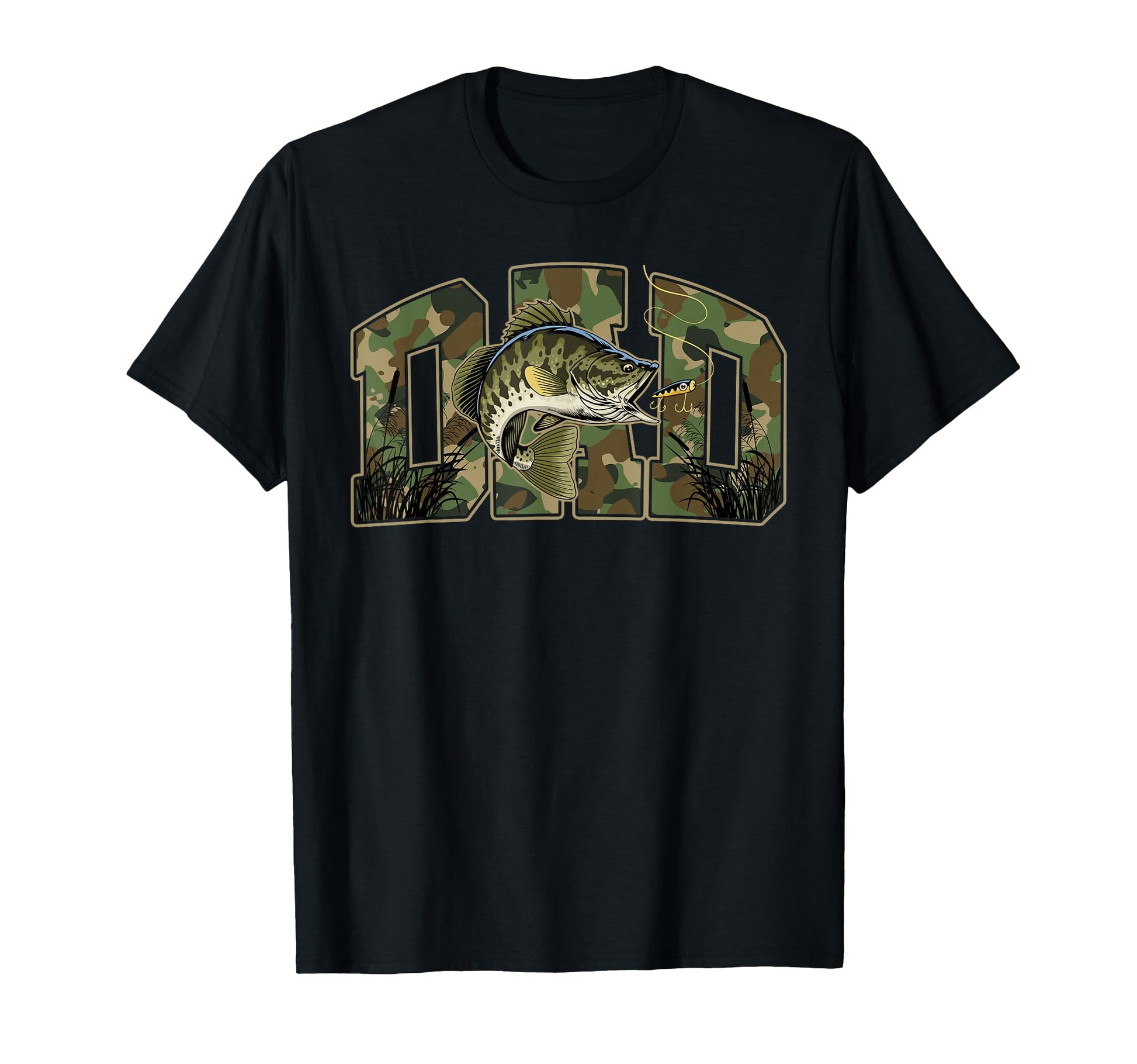 Fishing Dad Camo Funny Fathers Day T-Shirt - Streetwear Style for Adults - T-Shirt, Sweatshirt, Hoodie