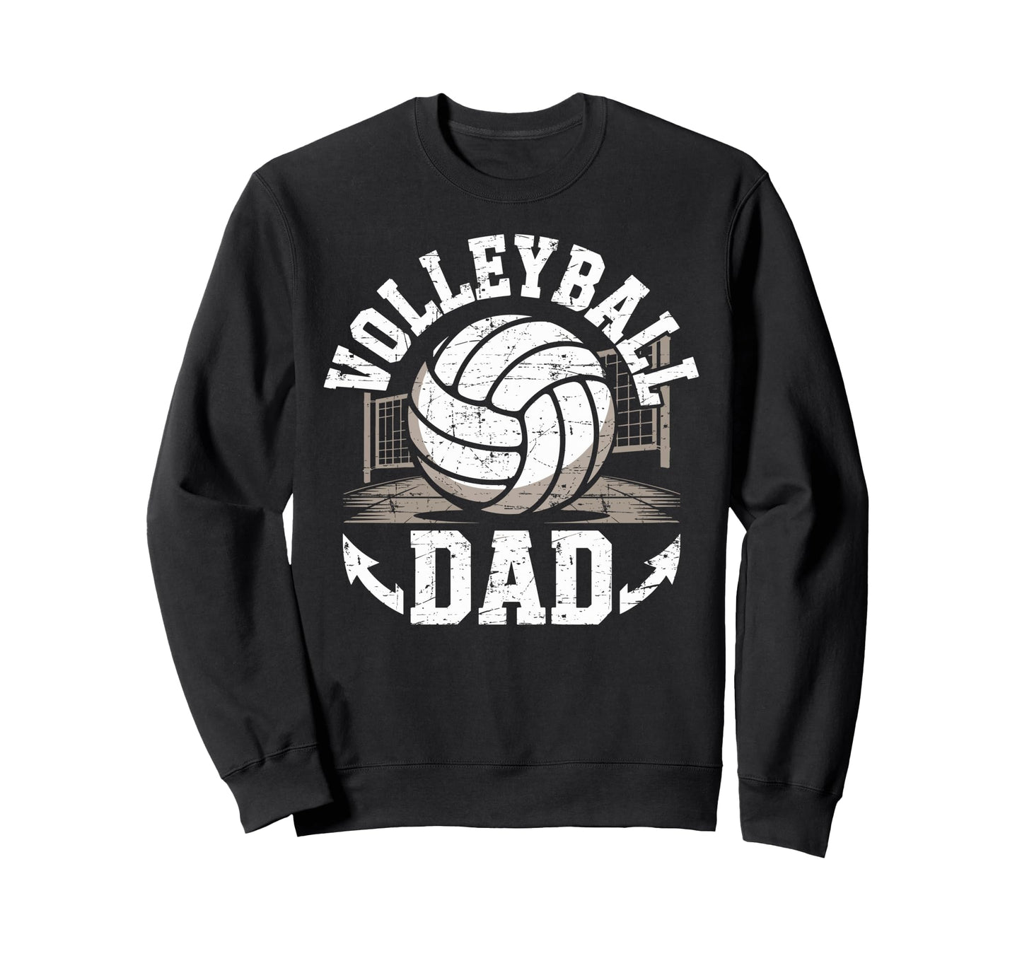 Ball Volleyball Dad Father Sport Fan Sweatshirt - Novelty Apparel Unisex - T-Shirt, Sweatshirt, Hoodie