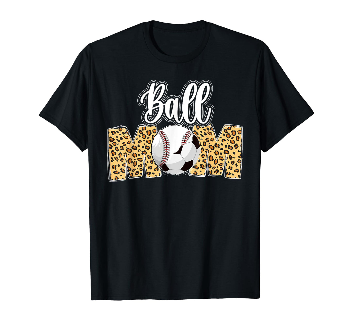 Ball Mom Soccer Baseball Mom T-Shirt - Minimalist Print for Adults - T-Shirt, Sweatshirt, Hoodie