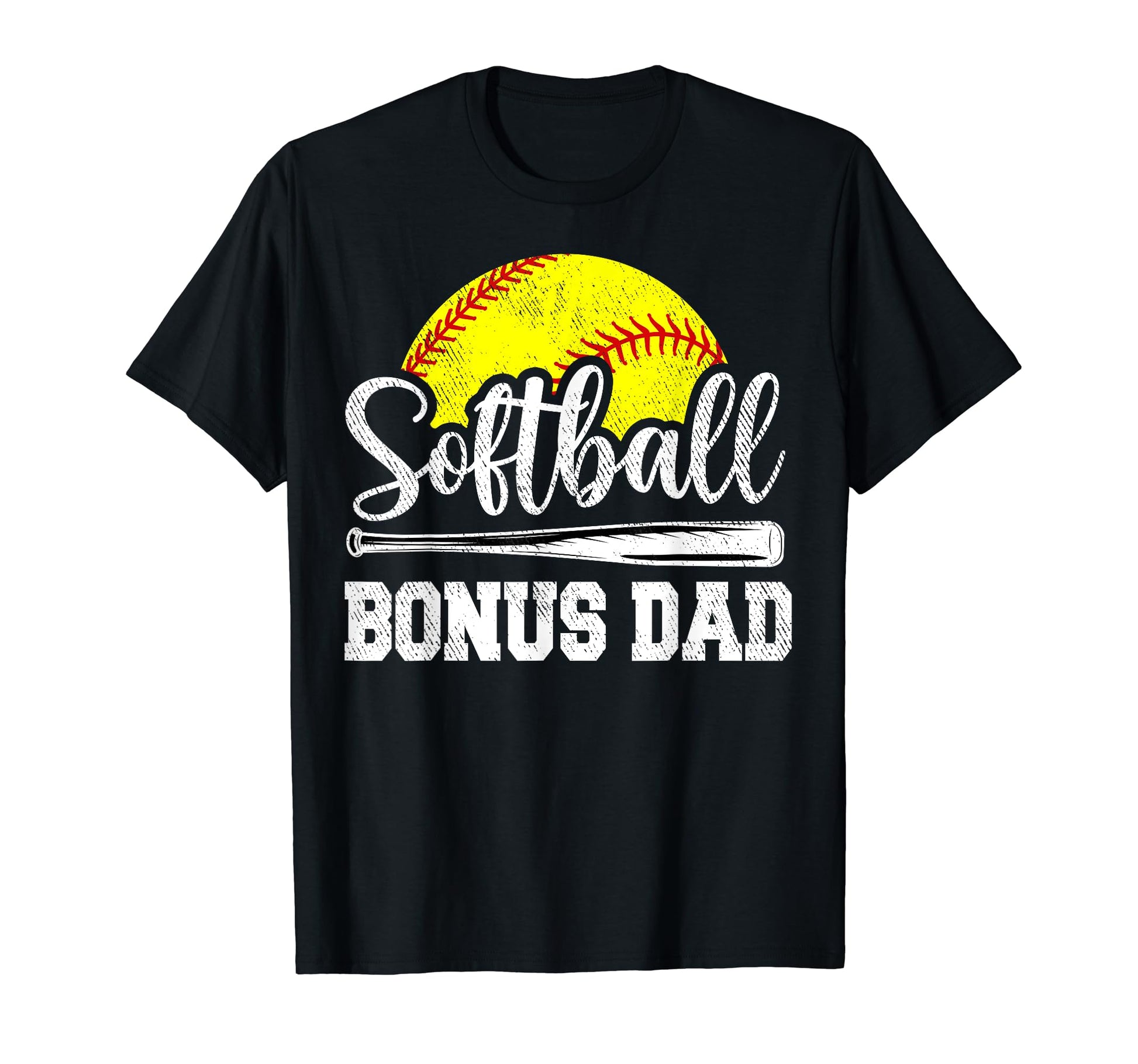 Softball Bonus Dad Softball Player T-Shirt - Novelty Apparel for Adults - T-Shirt, Sweatshirt, Hoodie