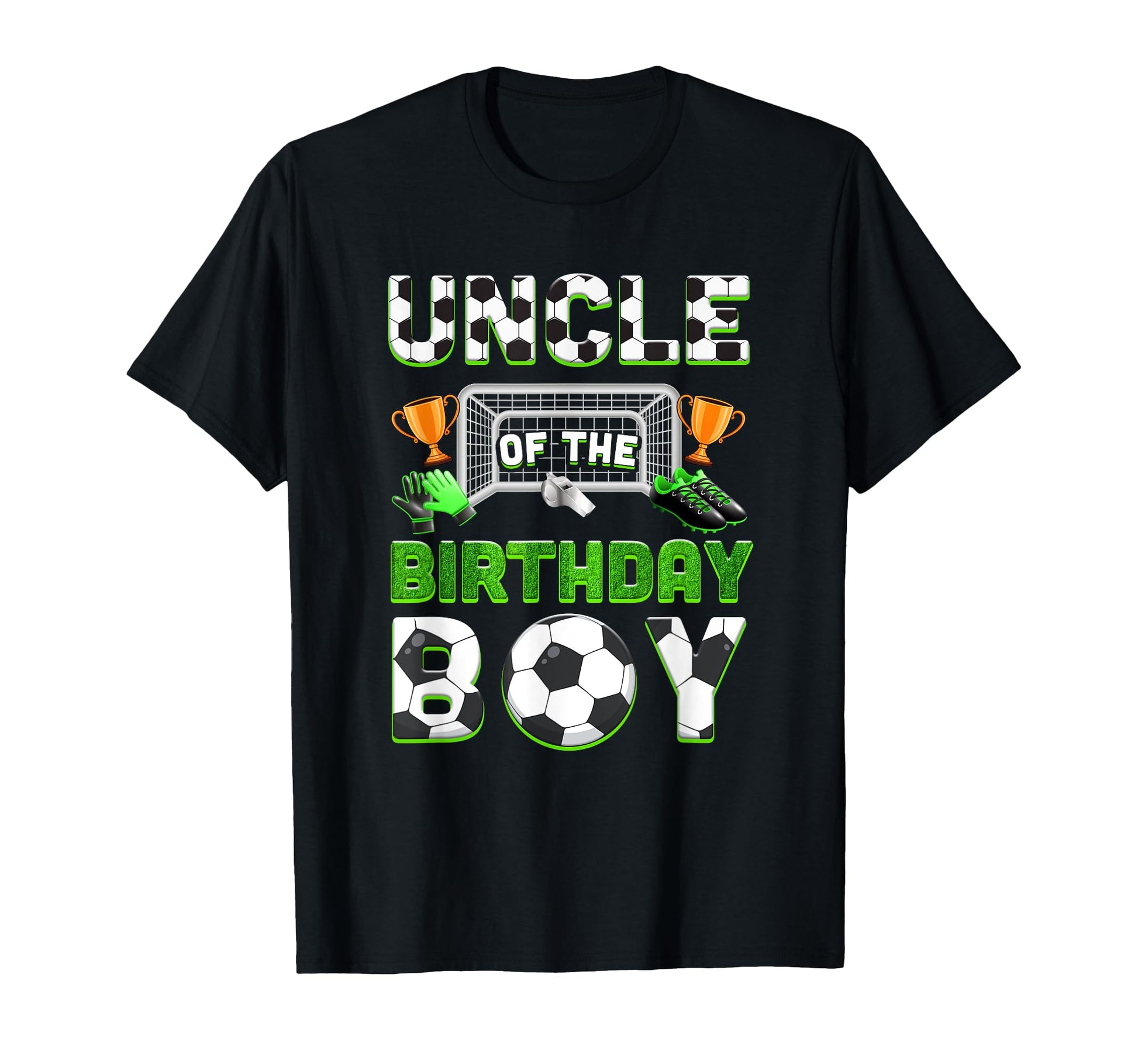 Uncle Birthday Soccer Family Matching T-Shirt - Custom Art Print Unisex - T-Shirt, Sweatshirt, Hoodie