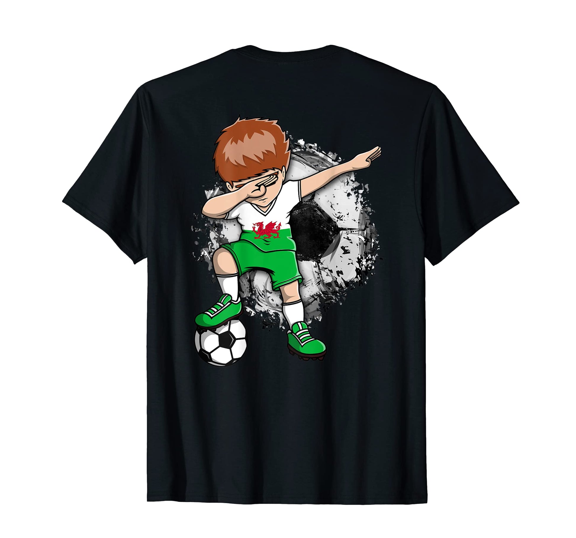 Dabbing Soccer Wales Jersey Welsh T-Shirt - Trendy Graphic Men Women - T-Shirt, Sweatshirt, Hoodie