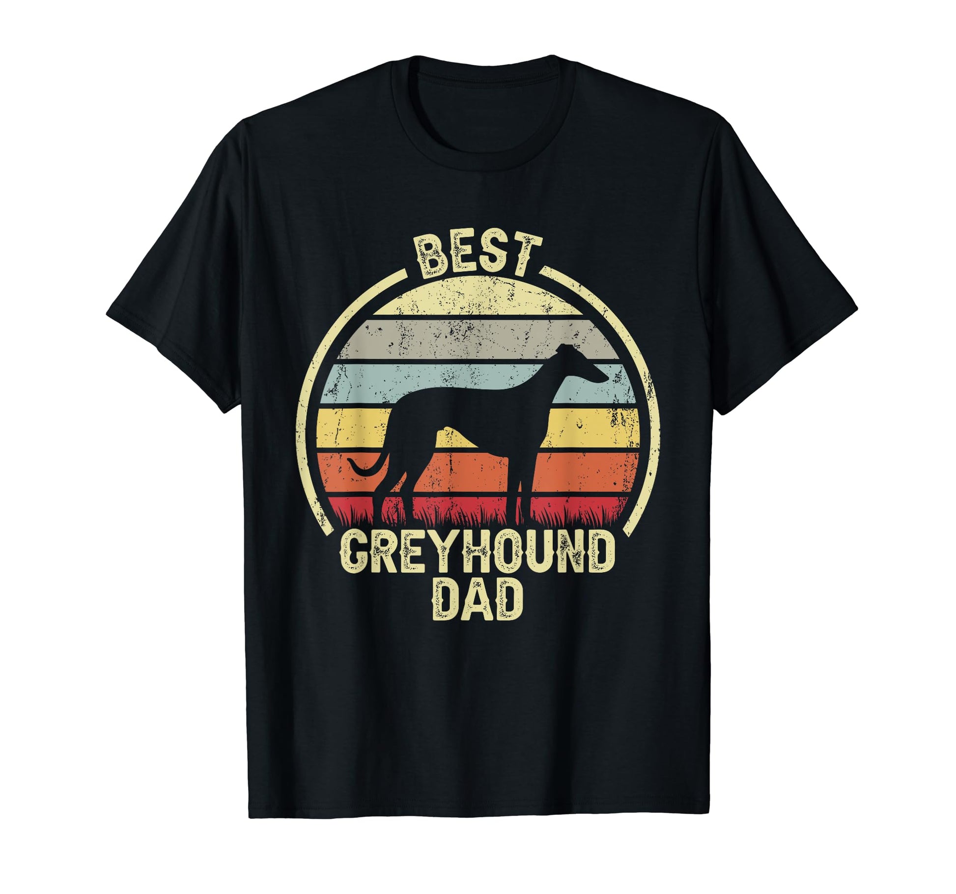 Best Dog Father Dad Greyhound T-Shirt - Trendy Graphic Unisex - T-Shirt, Sweatshirt, Hoodie