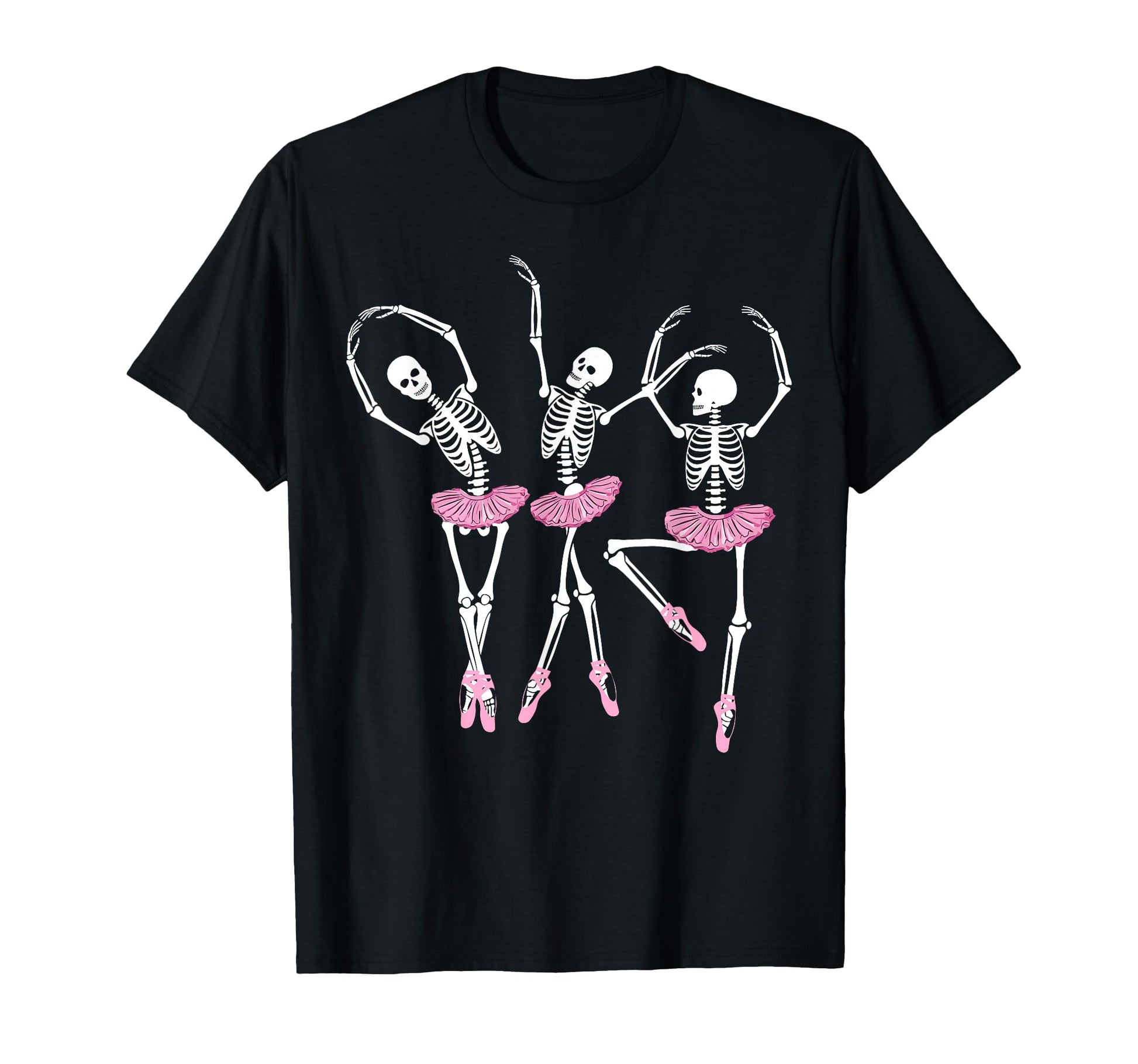 Ballerina Skeletons Dancing Halloween T-Shirt - Trendy Graphic Unisex - T-Shirt, Sweatshirt, Hoodie