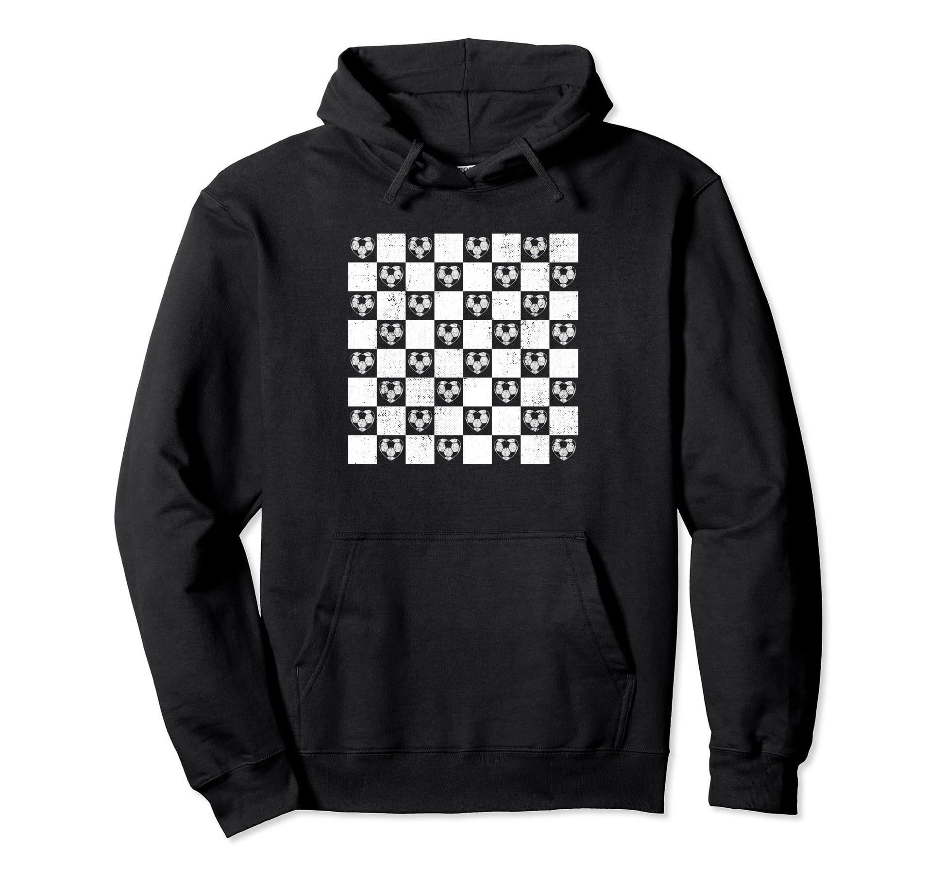 80S Soccer Ball Heart Mom Fan Parent Hoodie - Casual Everyday Wear Unisex - T-Shirt, Sweatshirt, Hoodie
