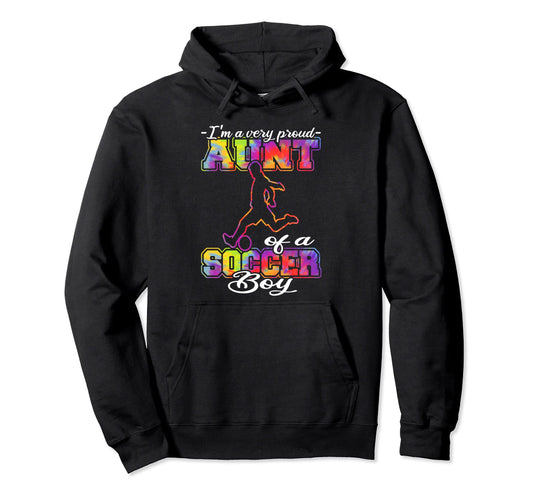 Aunt Soccer Soccer Player Soccer Aunt Hoodie - Trendy Graphic for Adults - T-Shirt, Sweatshirt, Hoodie
