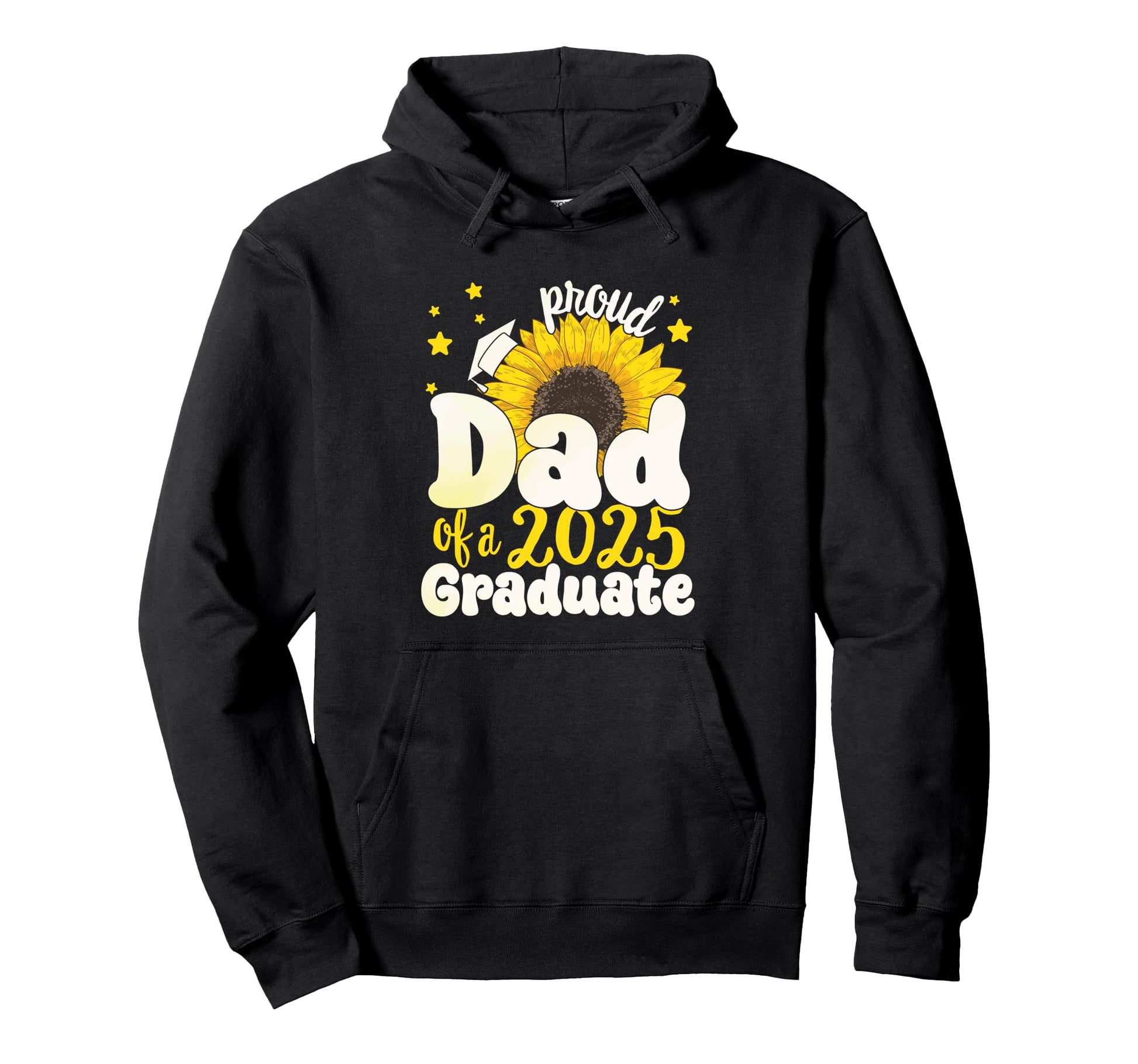 Proud Dad 2025 Graduate 25 Senior Hoodie - Trendy Graphic for Adults - T-Shirt, Sweatshirt, Hoodie