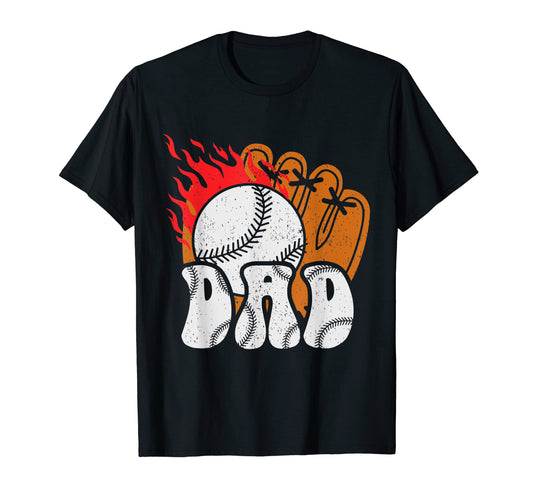 Baseball Dad T-Shirt - Novelty Apparel Unisex - T-Shirt, Sweatshirt, Hoodie