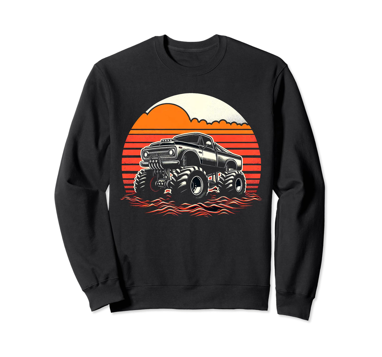 Monster Truck Dad Fathers Day Click More Sweatshirt - Unique Graphic Unisex - T-Shirt, Sweatshirt, Hoodie