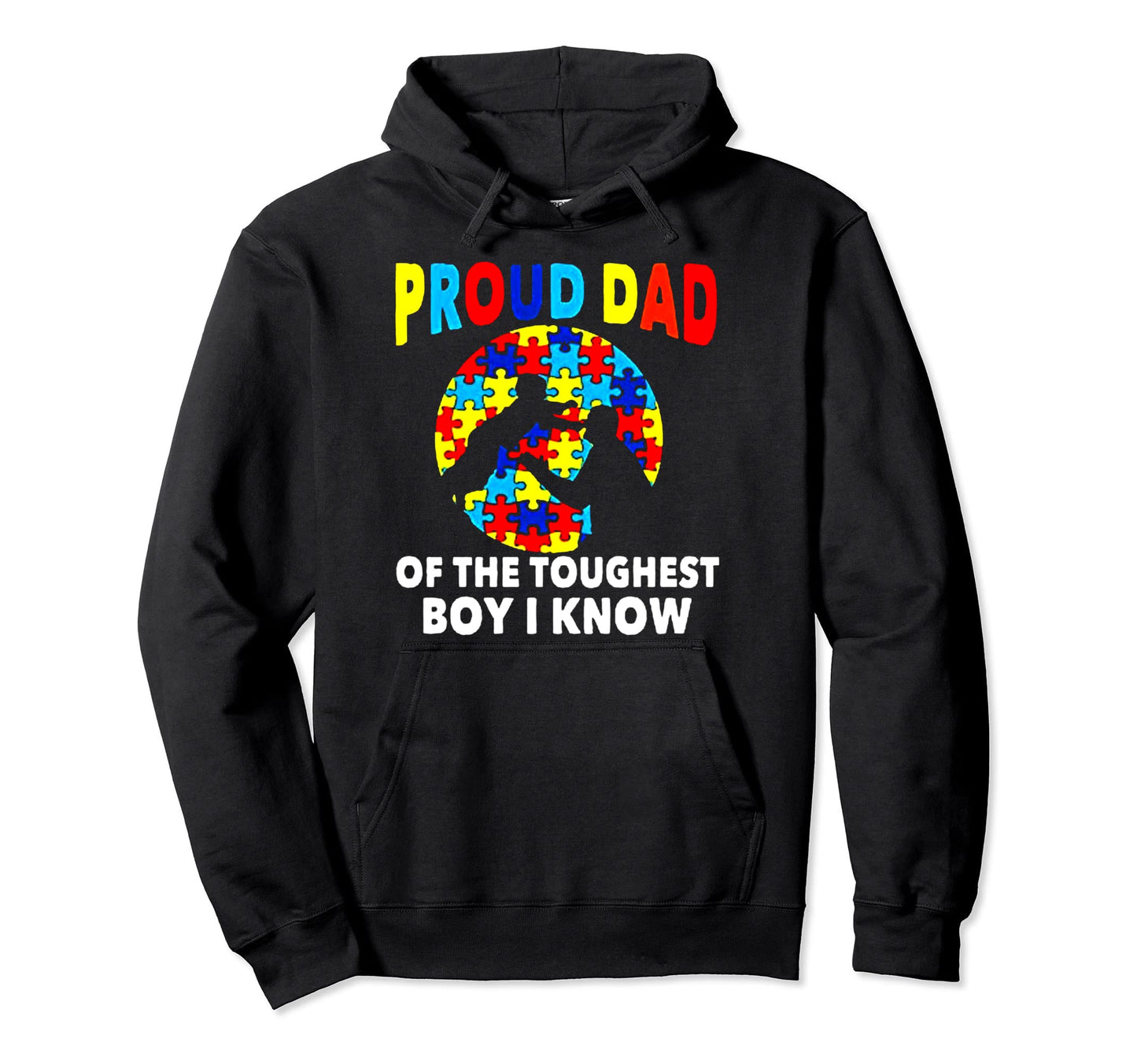Autism Awareness Autistic Puzzle Proud Dad Hoodie - Trendy Graphic Unisex - T-Shirt, Sweatshirt, Hoodie