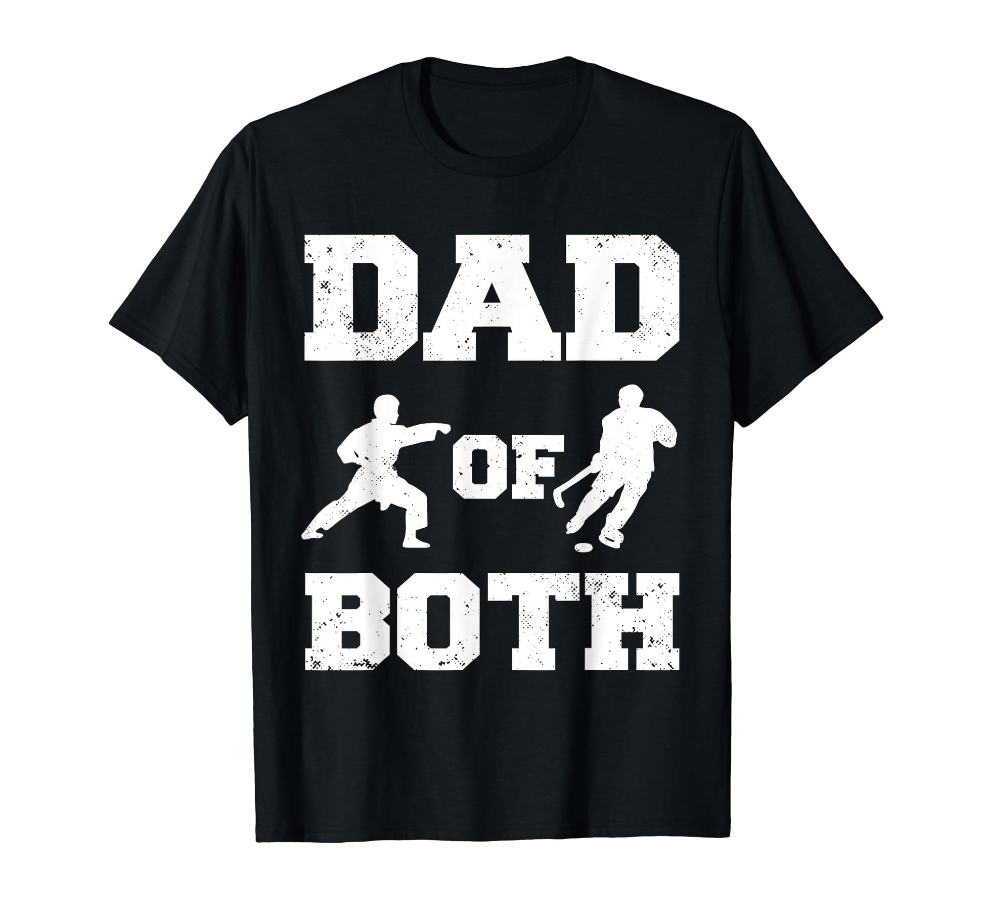 Dad Both Funny Karate Hockey Dad T-Shirt - Custom Art Print for Adults - T-Shirt, Sweatshirt, Hoodie