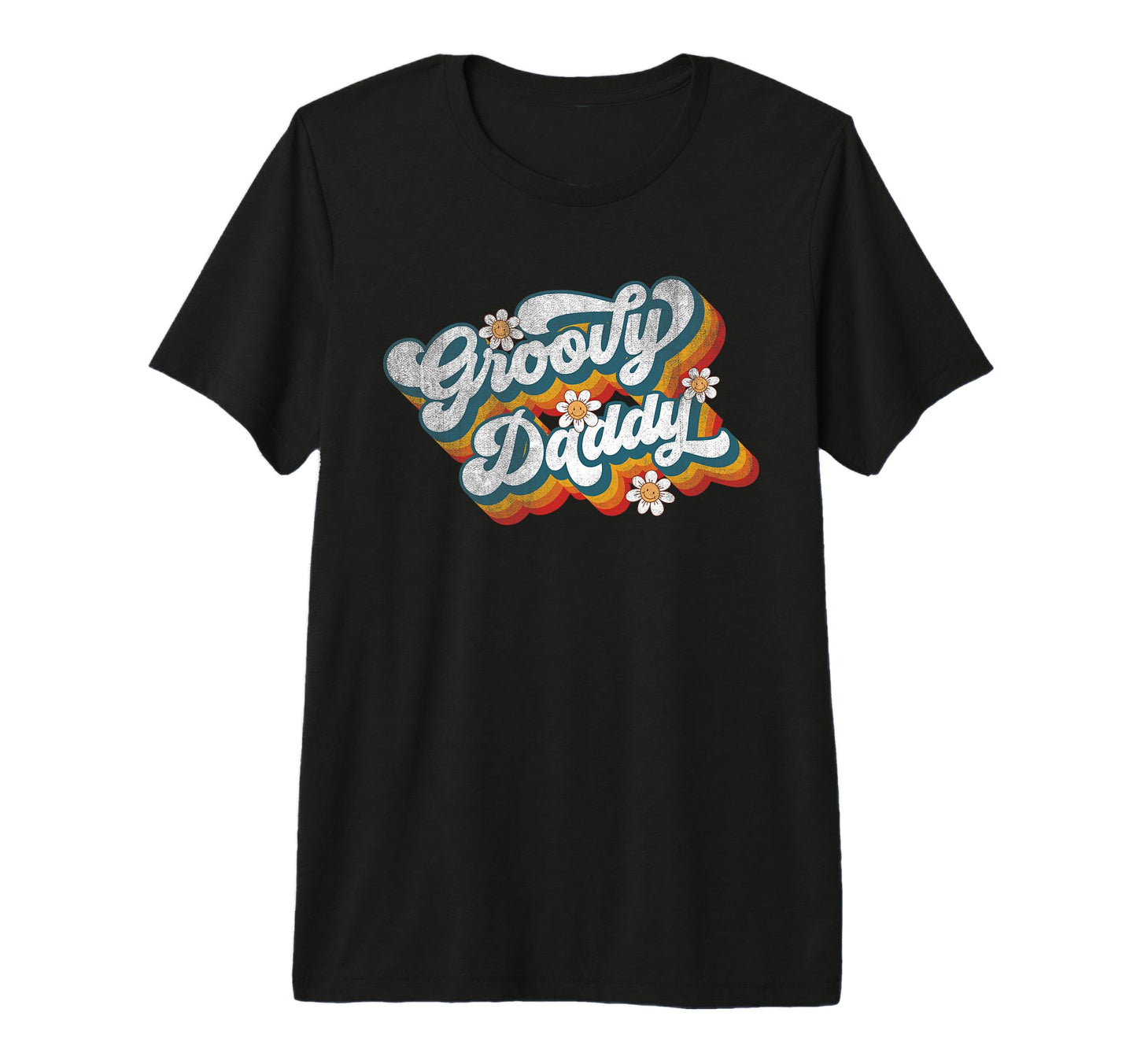 Groovy Daddy Family Birthday 60S 70S T-Shirt - Unique Graphic for Adults - T-Shirt, Sweatshirt, Hoodie